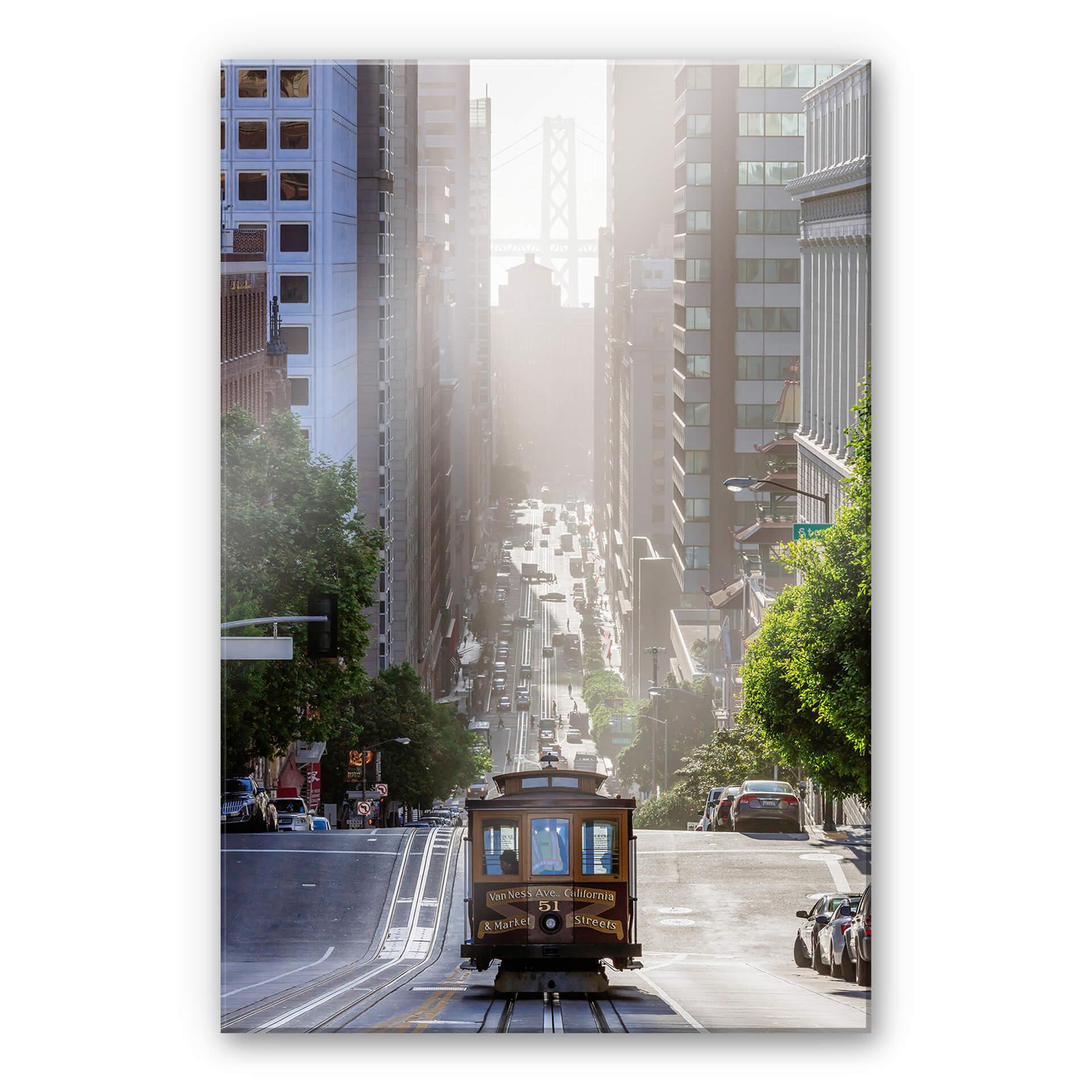 Akrylbillede Colombo - Svævebane i San Francisco