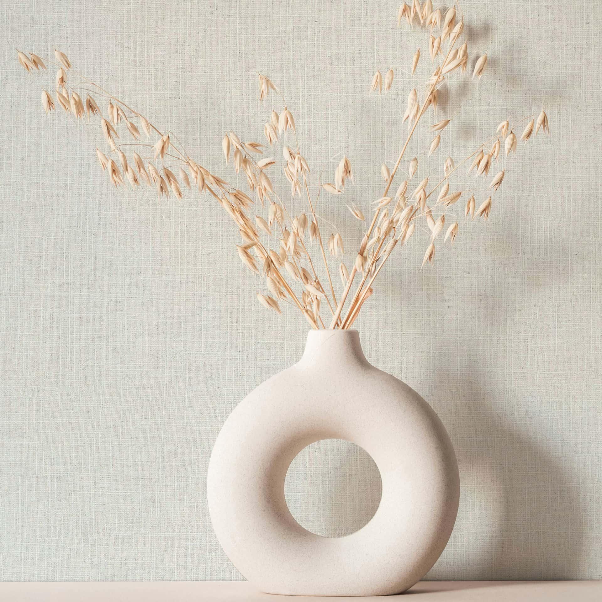 Ikke-vævet tapet struktureret almindelig moderne mat i beige, køkken