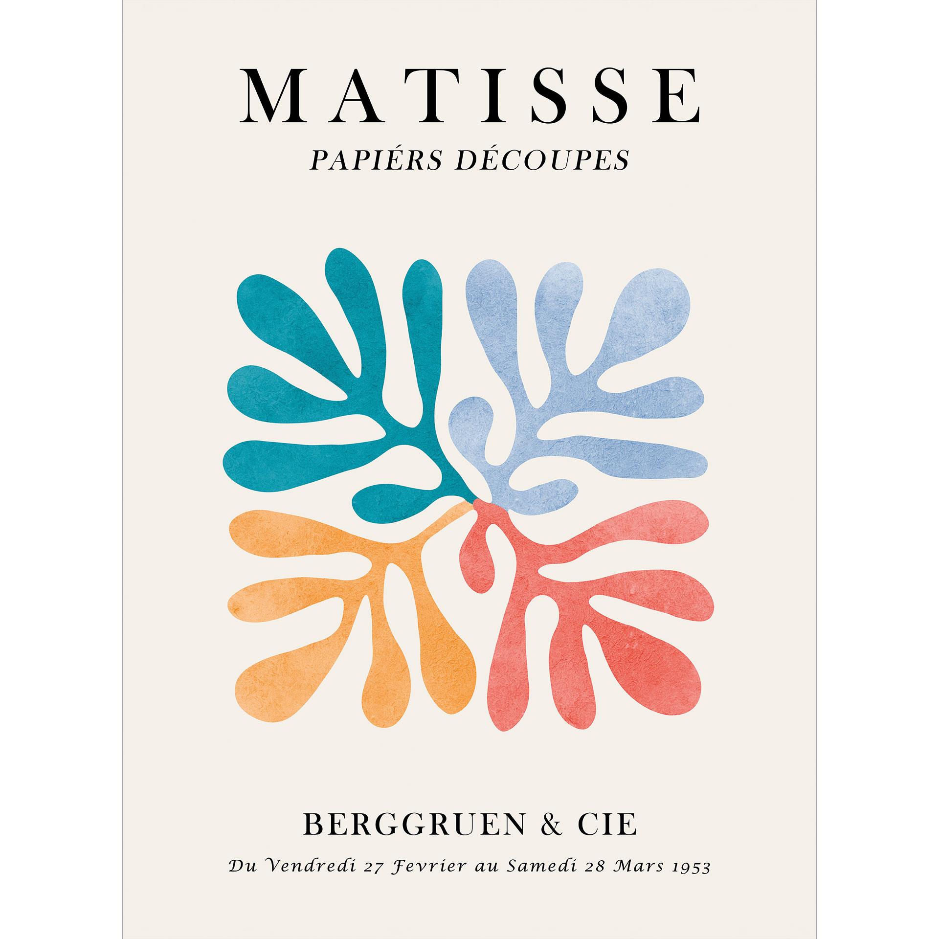 Matisse Stijl Papiers Découpés Fotobehang - Costa