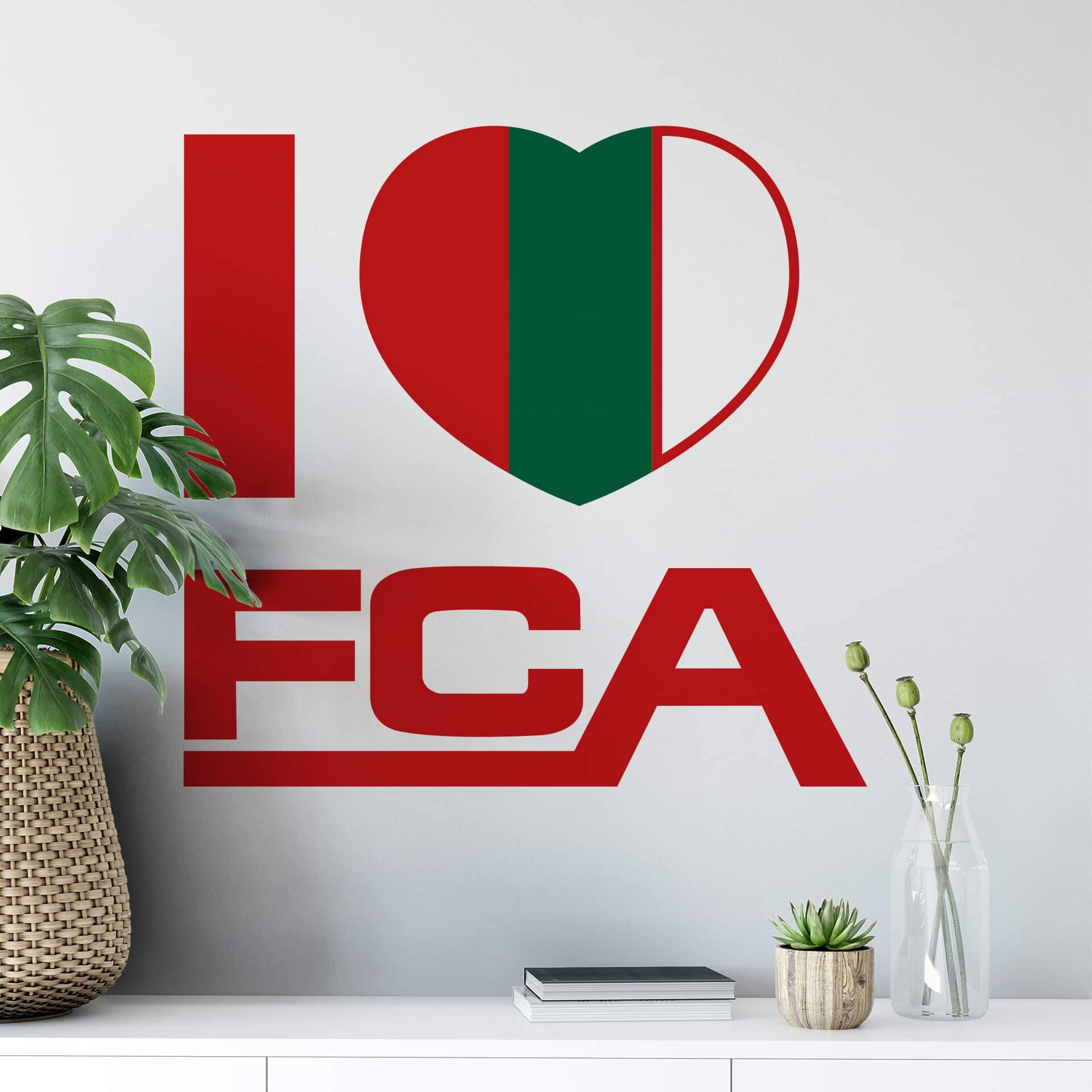 Wandtattoo I love FCA