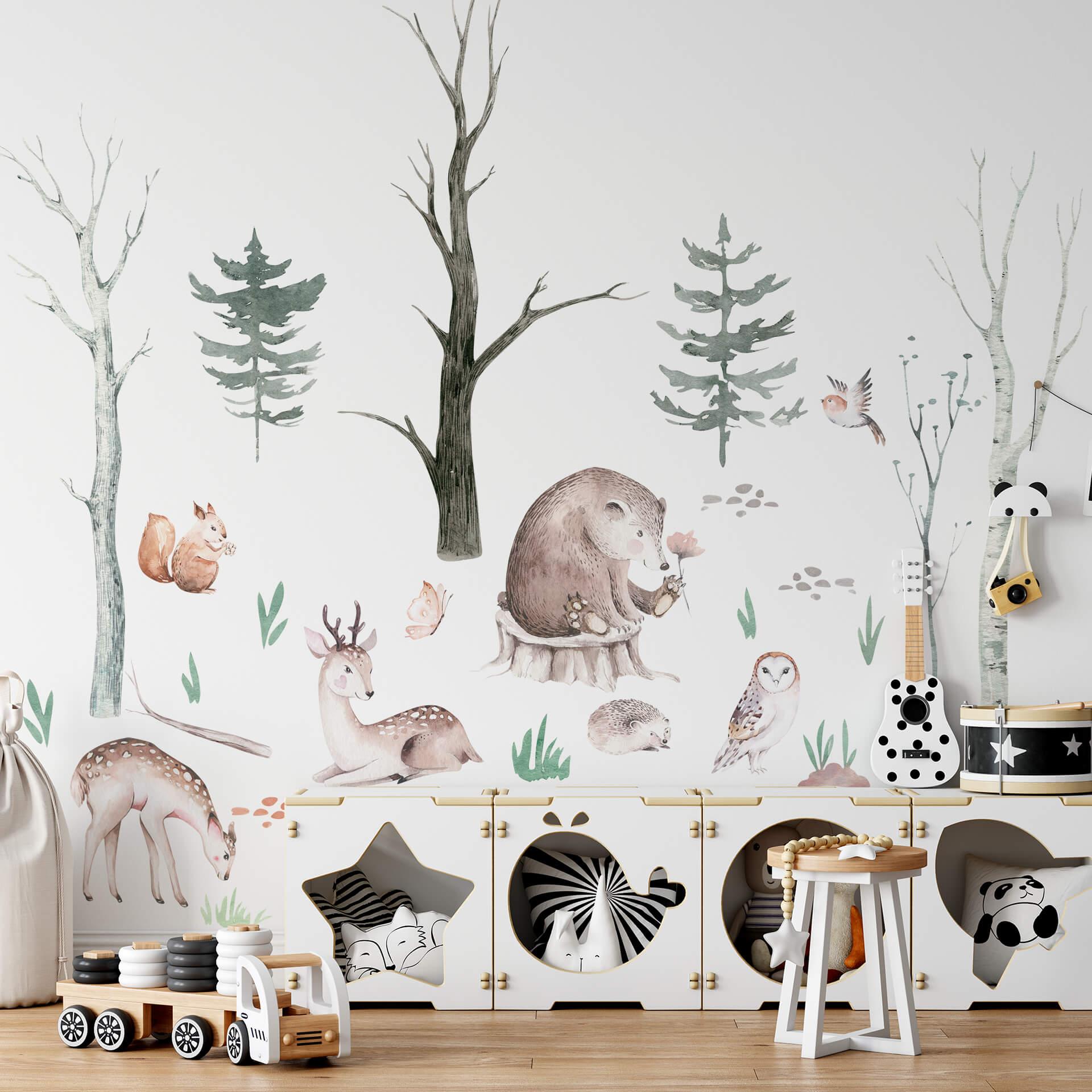 Muursticker Set Kvilis - In het Bos (10-delig)