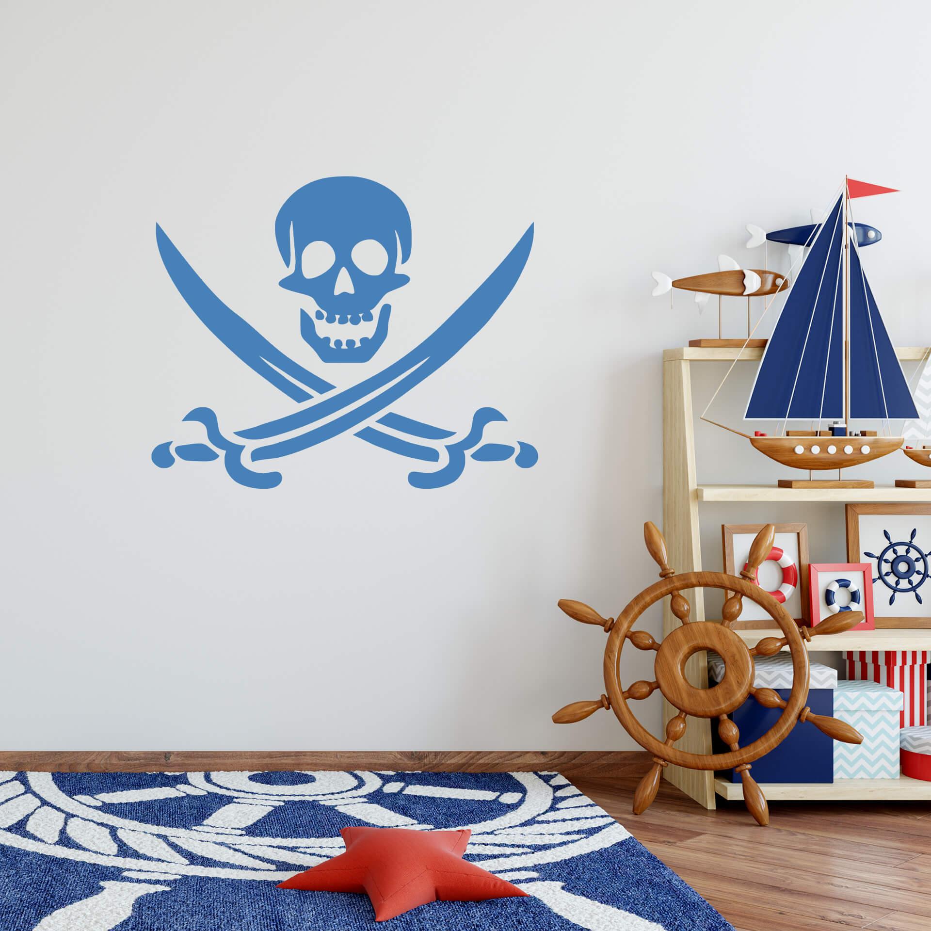 Wallsticker - Pirat symbol