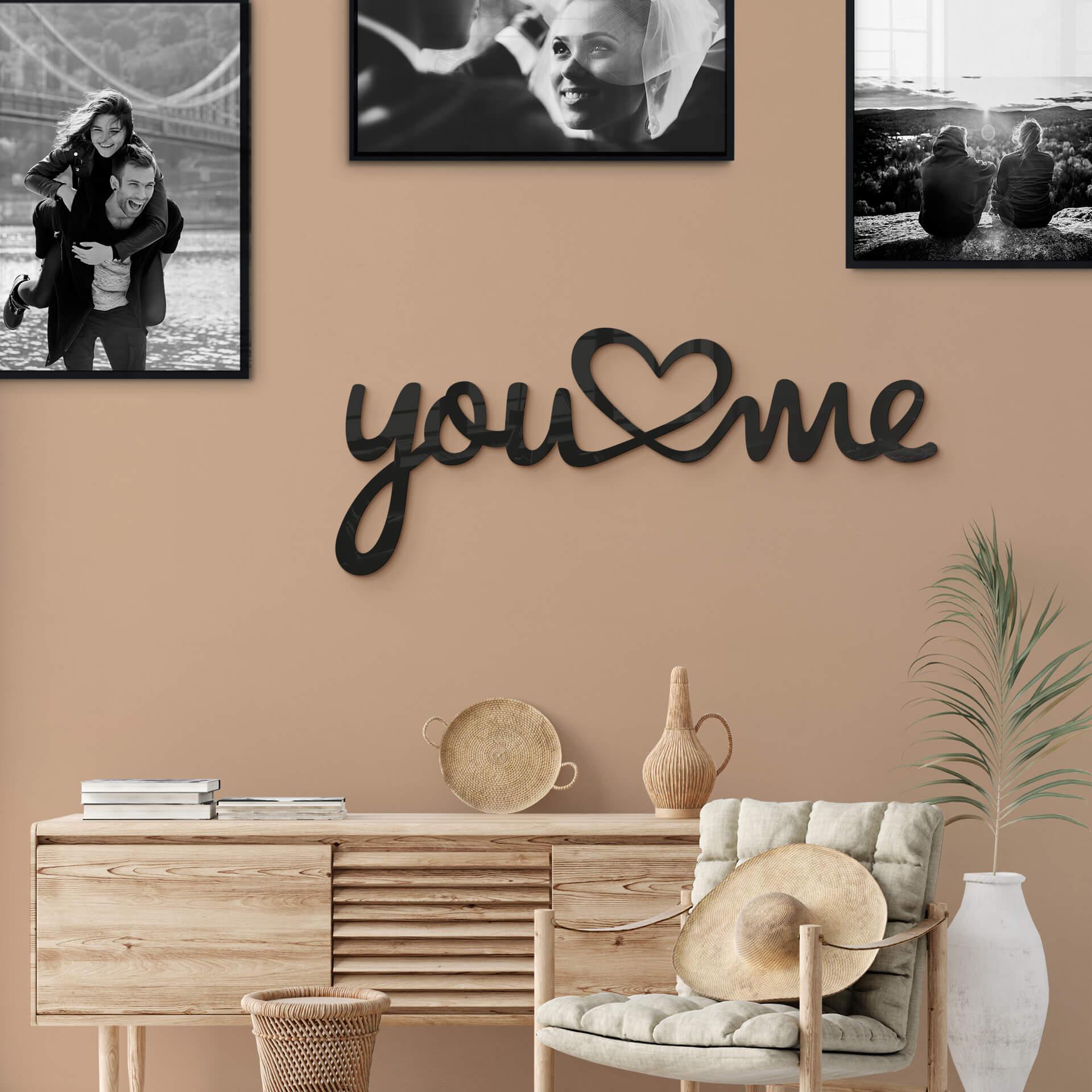 Decoración acrílica Tú y yo