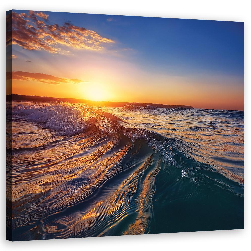 Leinwandbild Meereswelle Landschaft