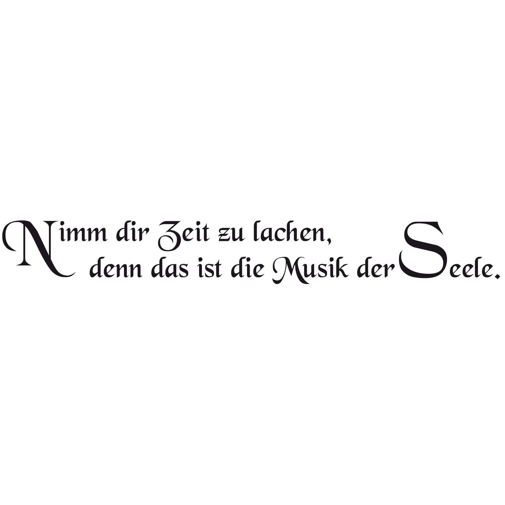 Wandtattoo Nimm Dir Zeit zu lachen... 1