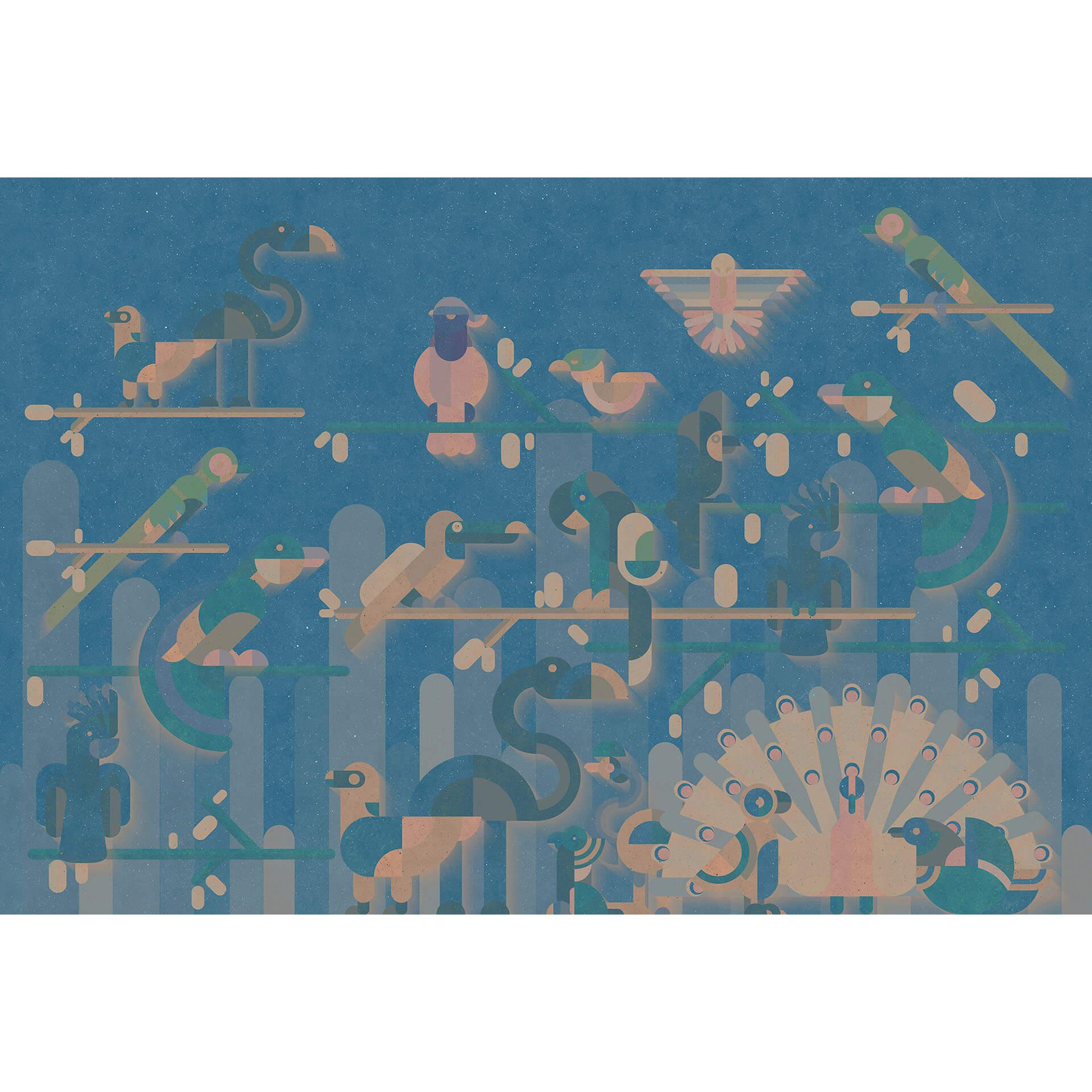 Livingwalls Fotobehang Walls by Patel flamingo 1