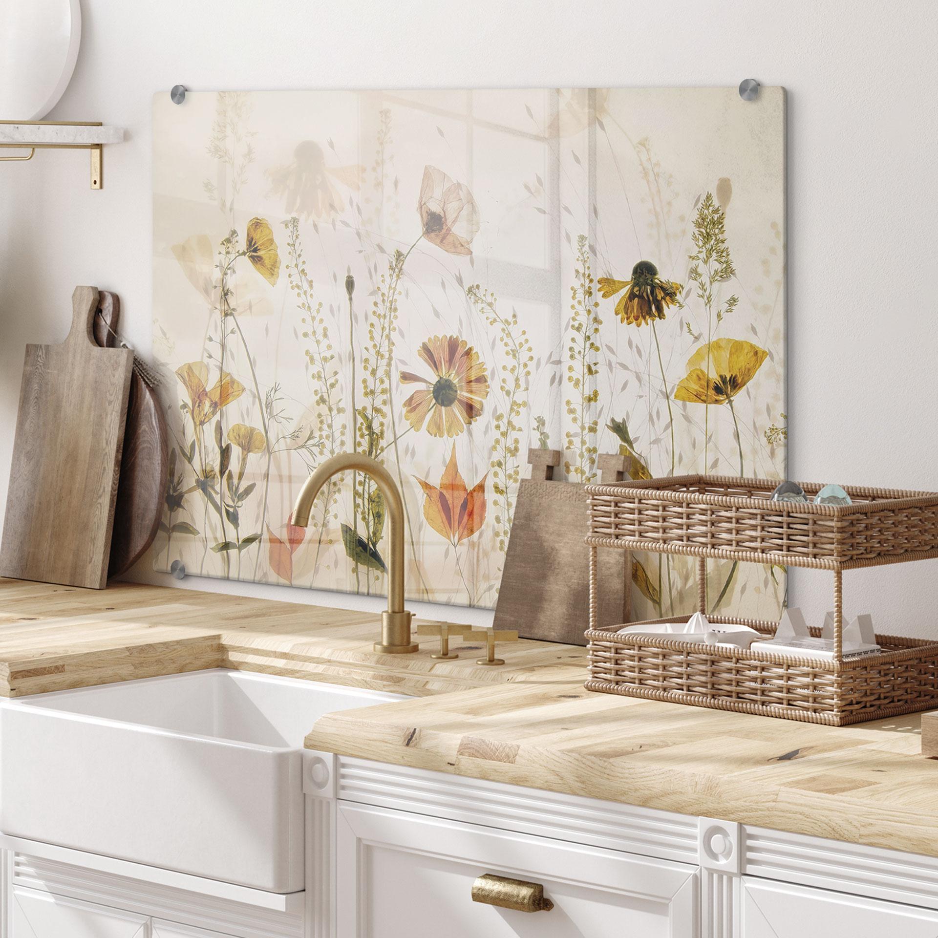 Splash guard Vilde engblomster i sollyset - Talen