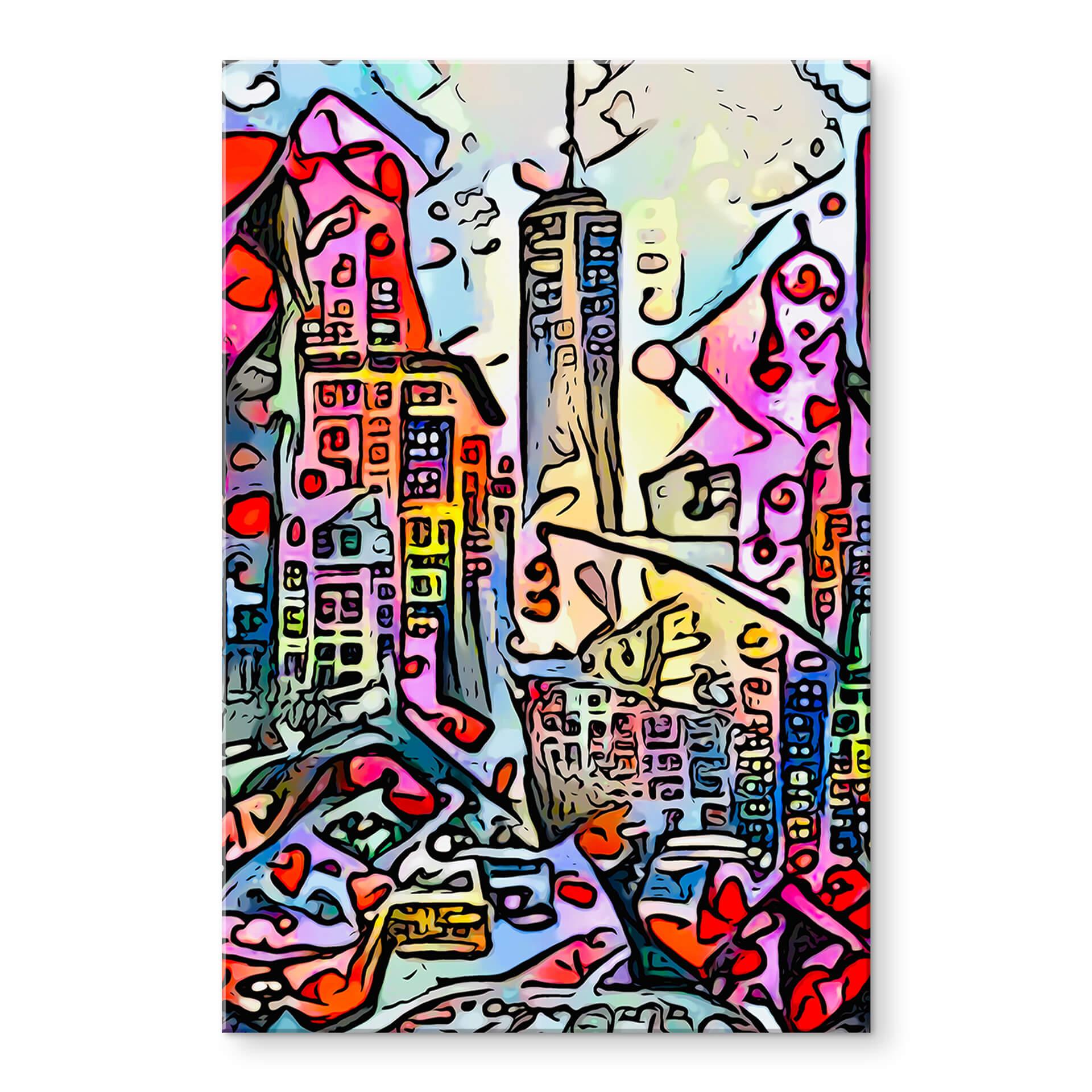 Akrylbillede Zamart - New York Empire State Building - Rizzi-stil