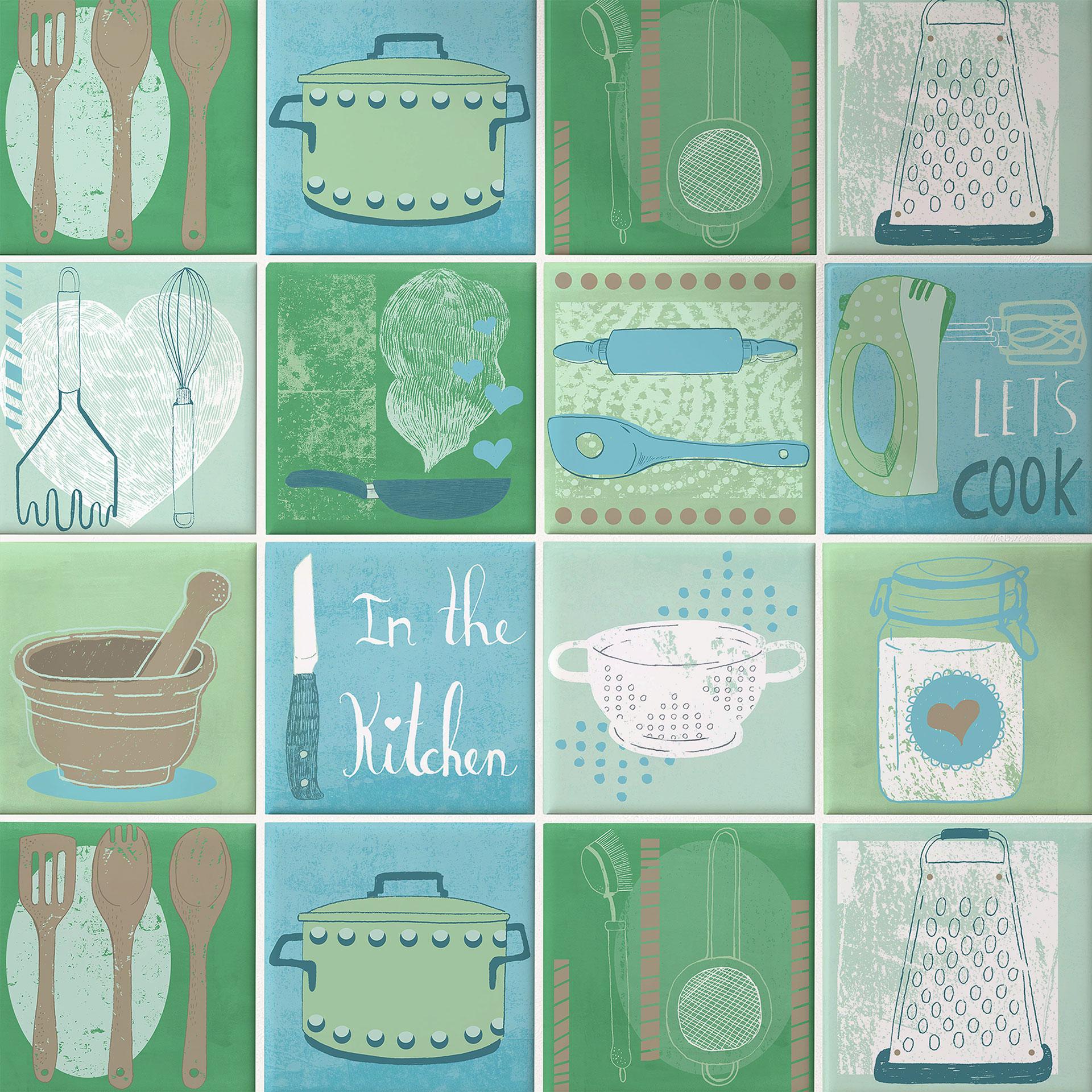 Azulejos Adhesivos Loske - En la Cocina - set de 12