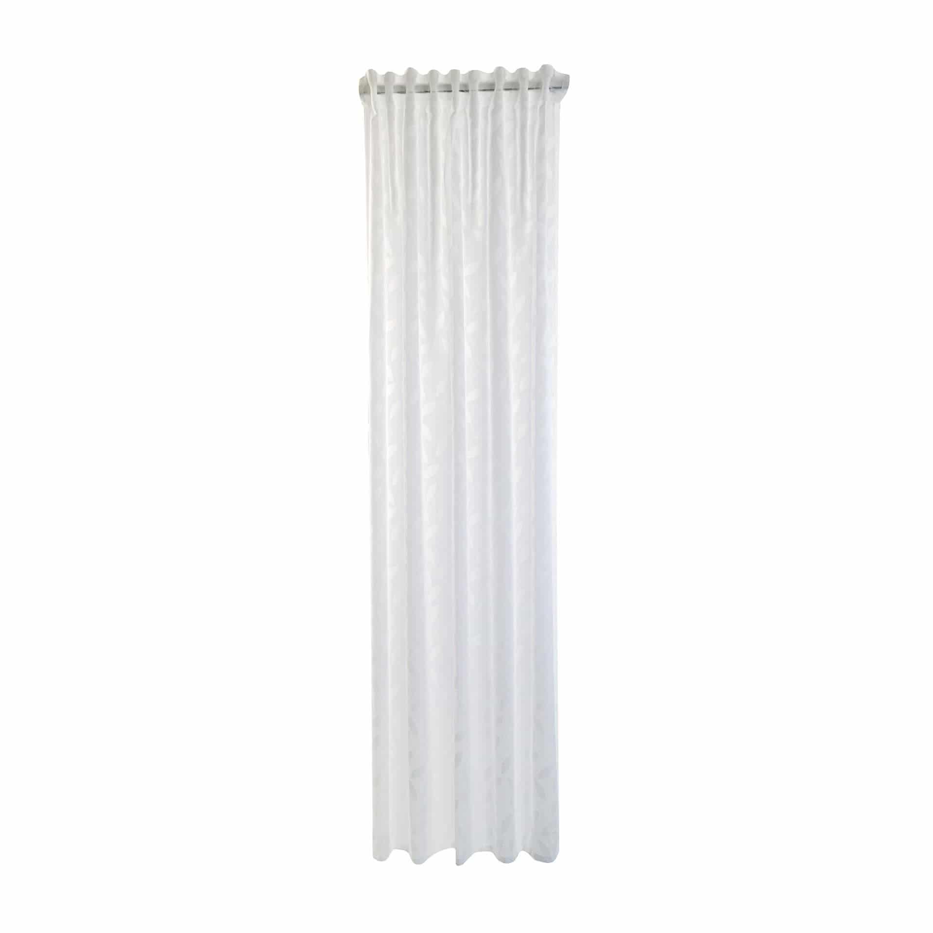 Homing Vorhang mit verdeckten Schlaufen Keela weiß -  2.45 x 1.4 m