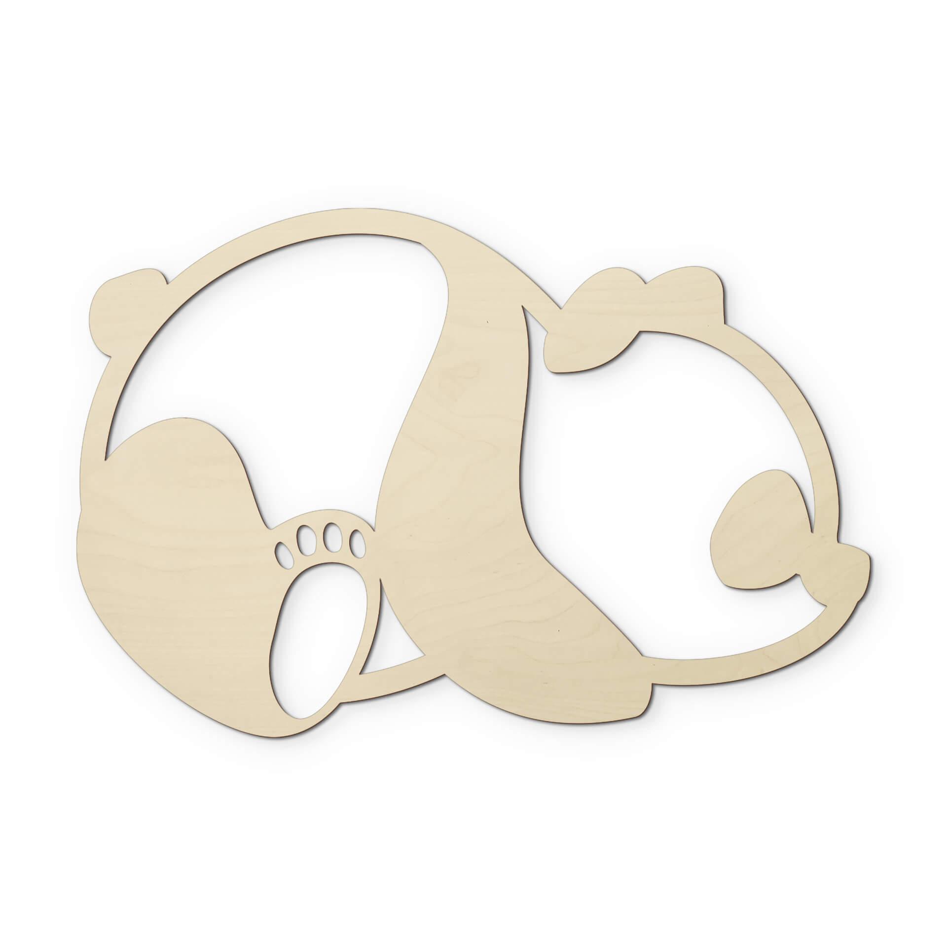 Decoro in legno - Panda