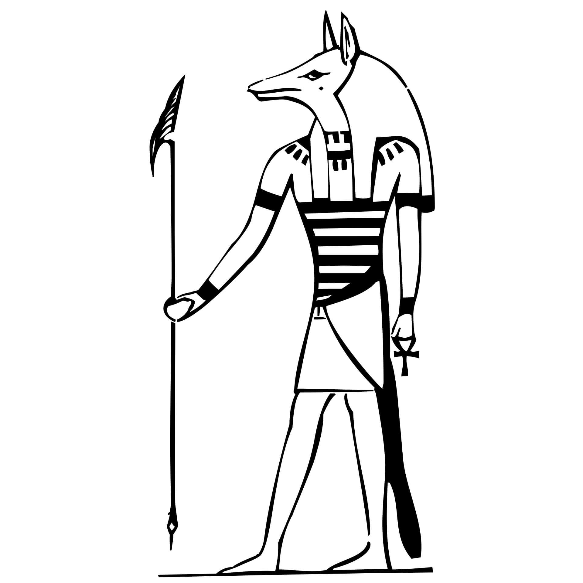 Wandtattoo Anubis 2