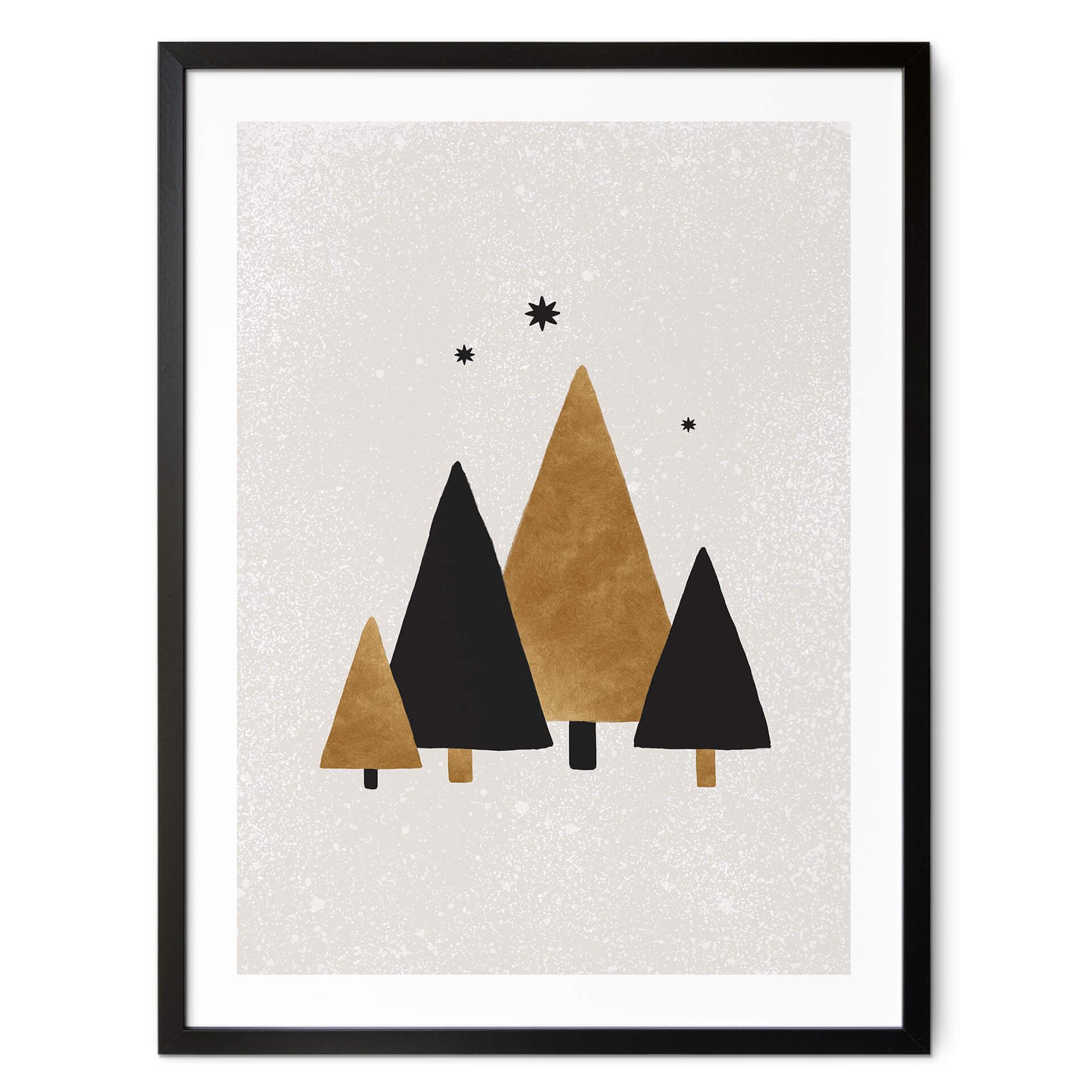 Plakat Orara Studio - Christmas Tree with Stars
