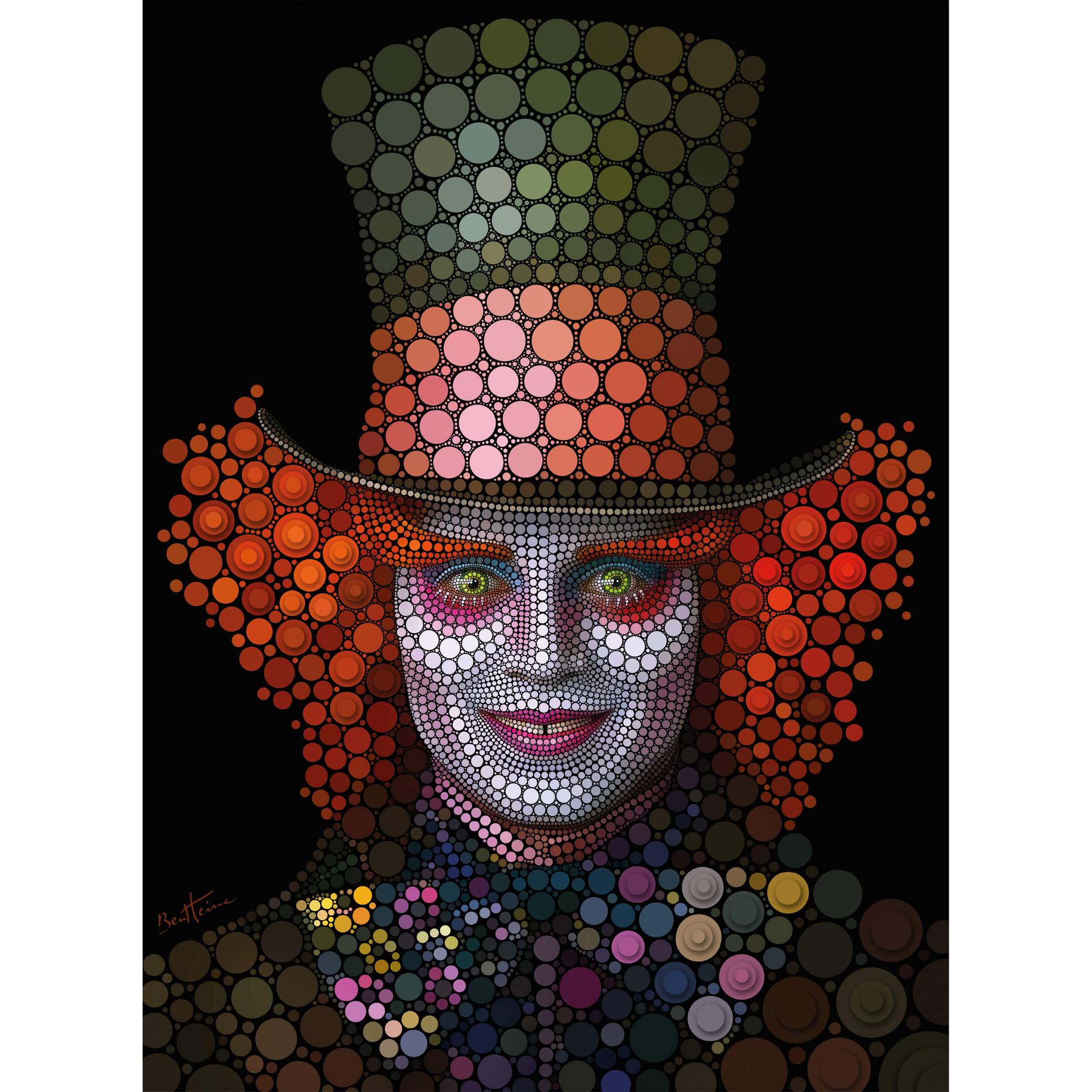 Fotobehang Ben Heine - Circlism - Johnny Depp