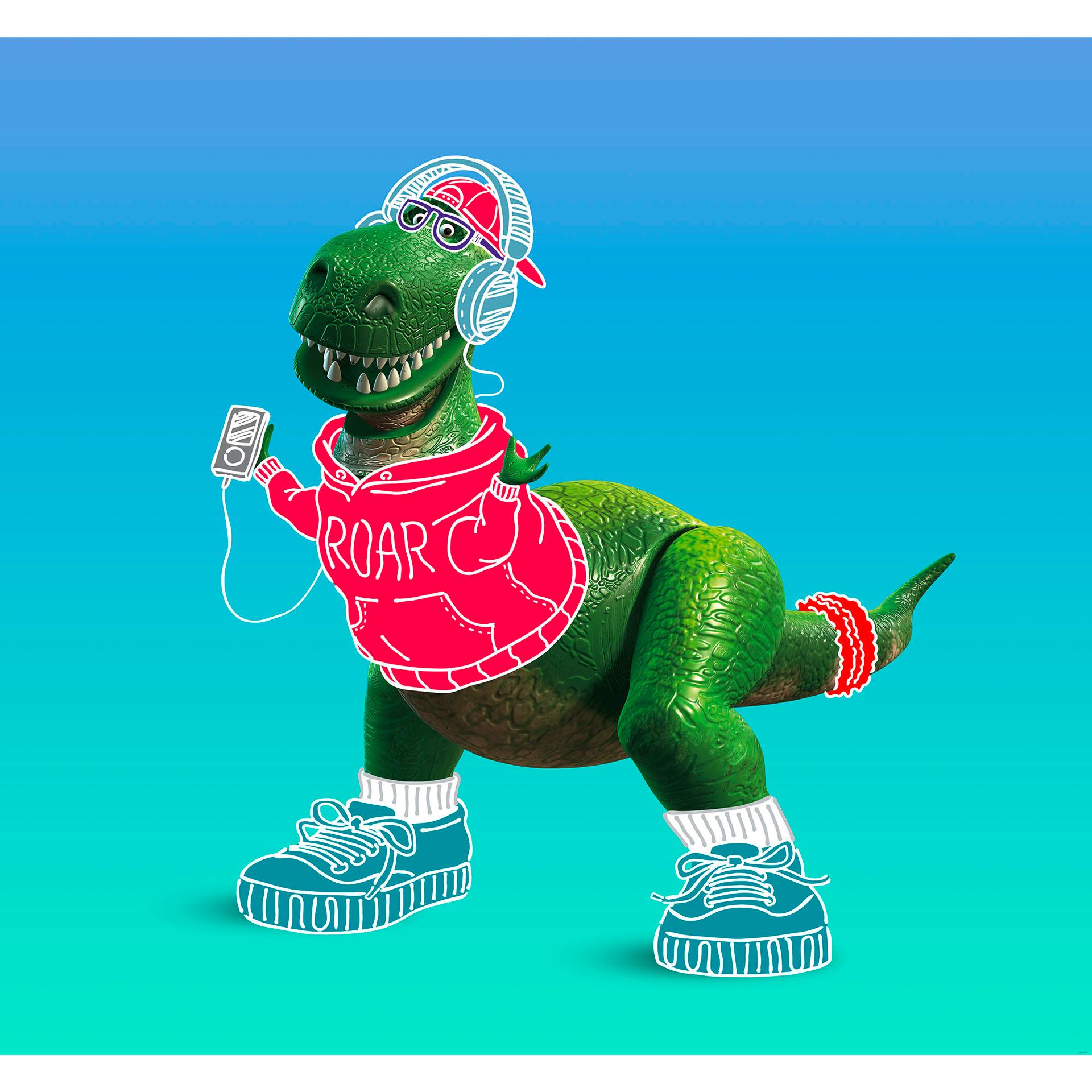 Non-woven tapet - Toy Story Roar - 300 x 280 cm