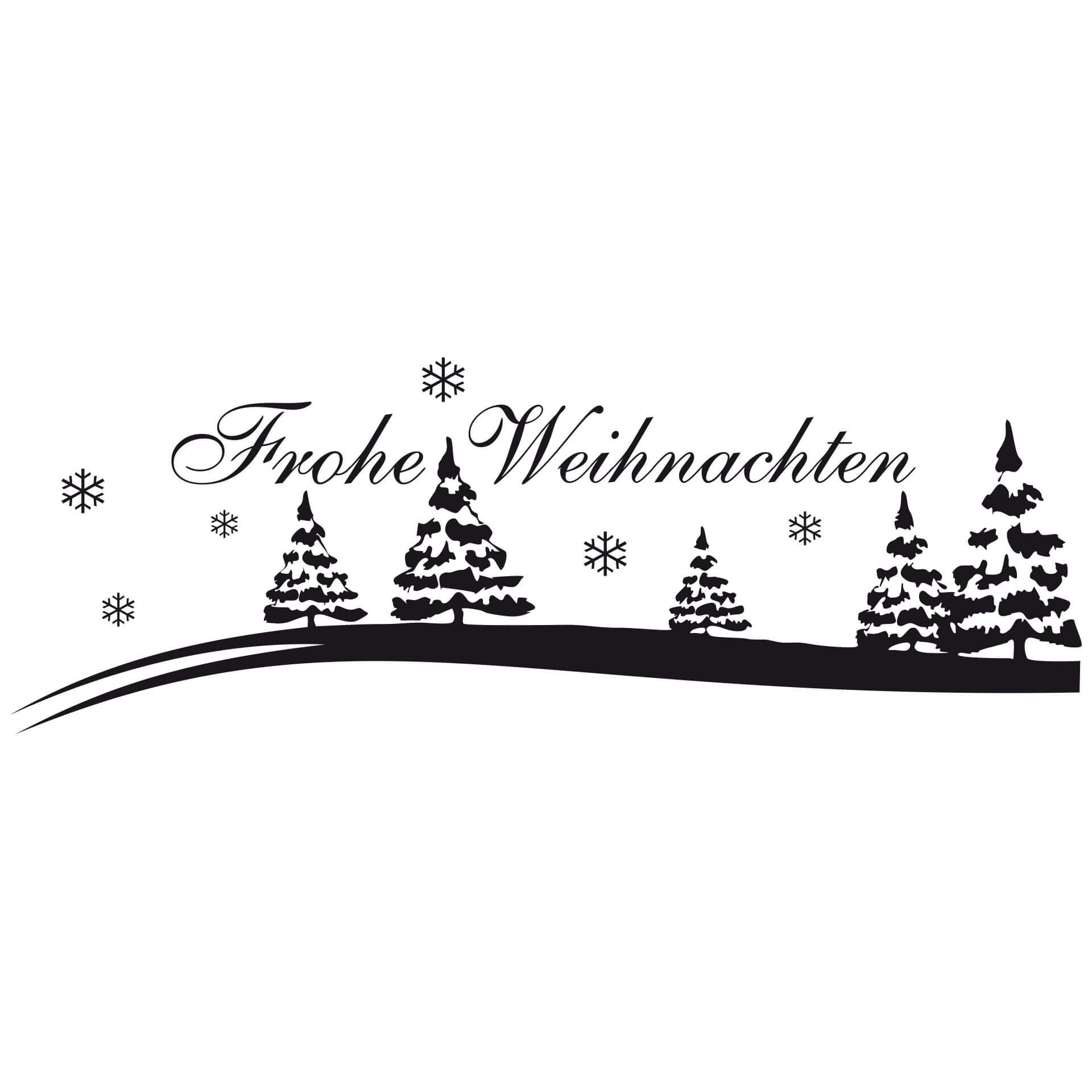 Adesivo murale - Frohe Weihnachten