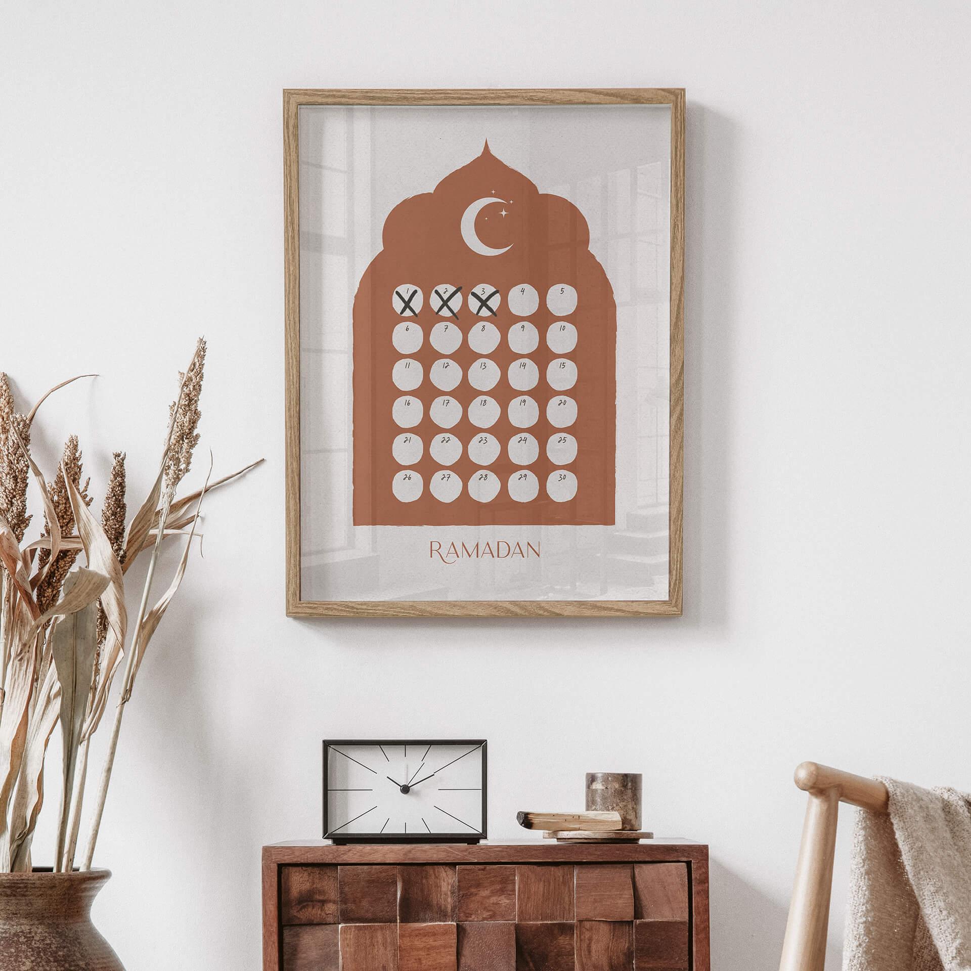Poster om af te Kruisen - Ramadan Kalender