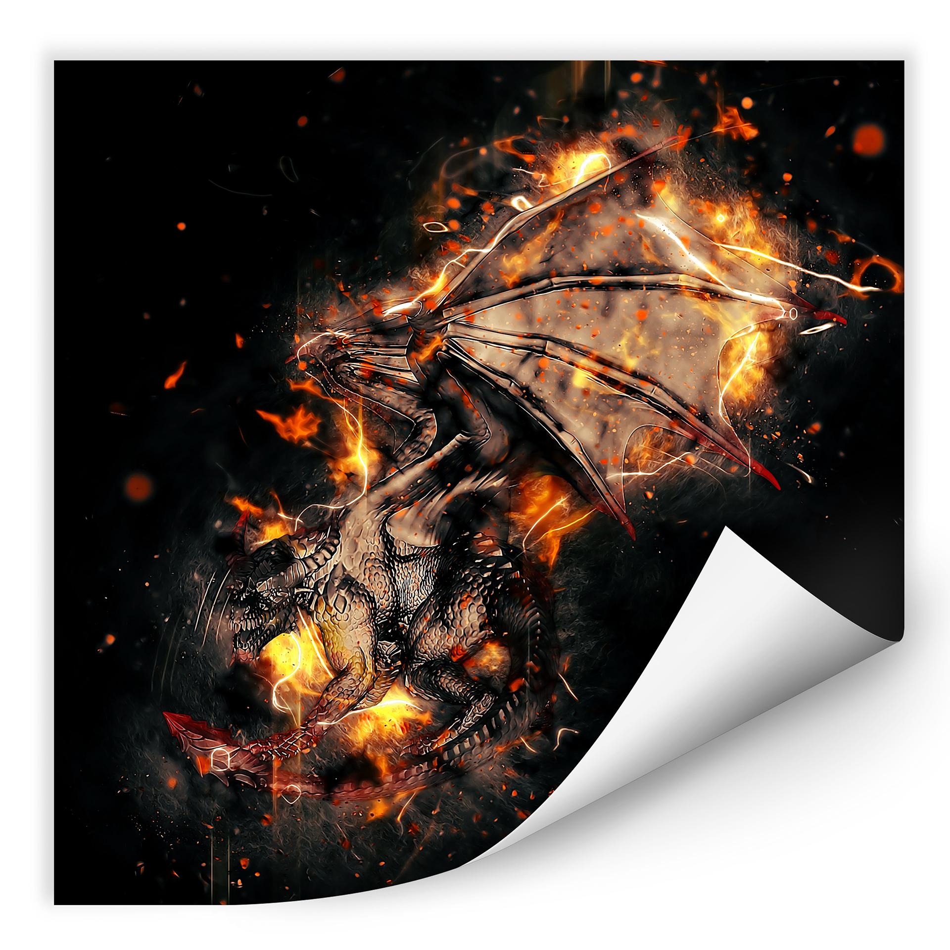 Wallprint Fireflight - quadratisch