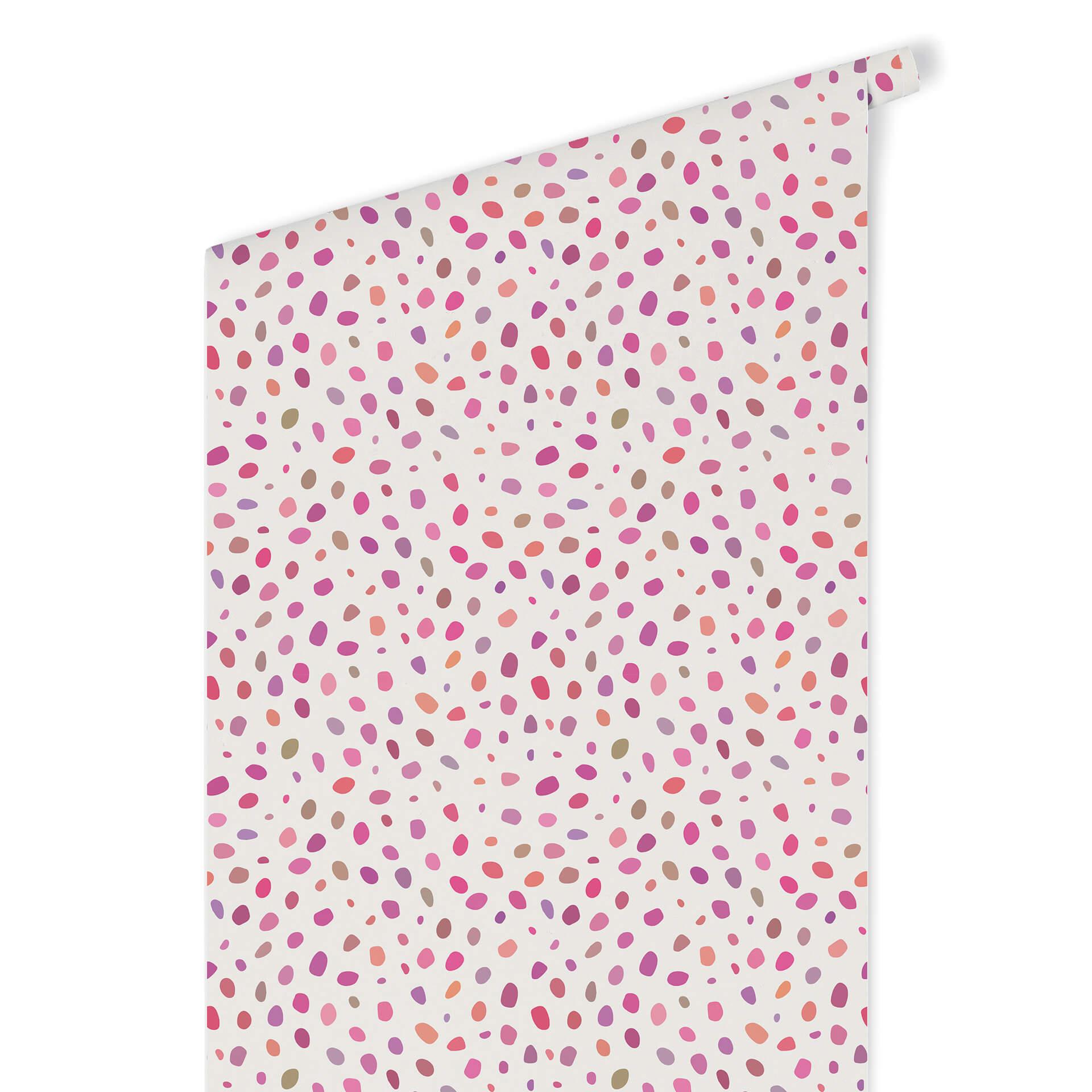 Patroonbehang Bonte Confetti - roze