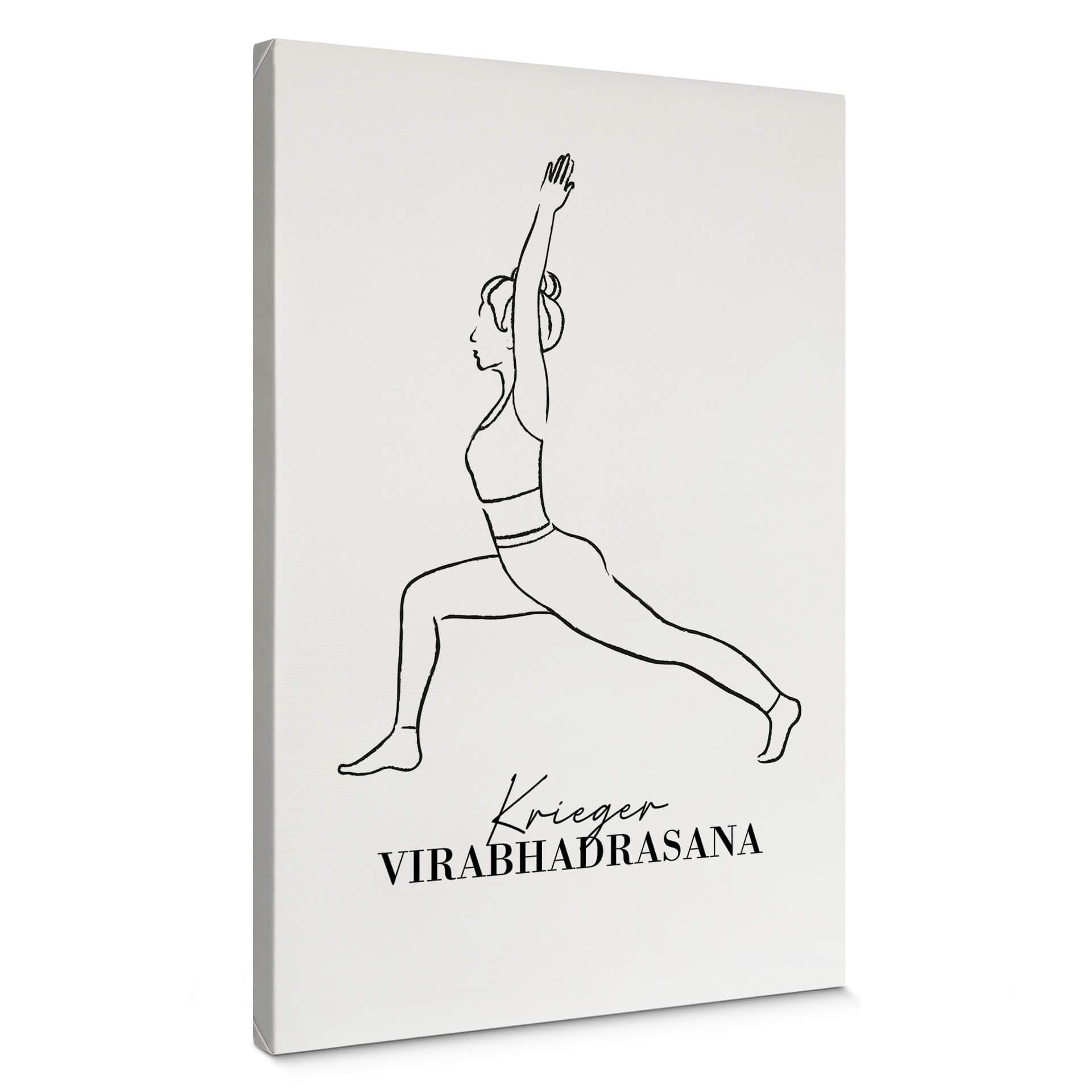 Tableau sur toile Yoga - Posture du guerrier