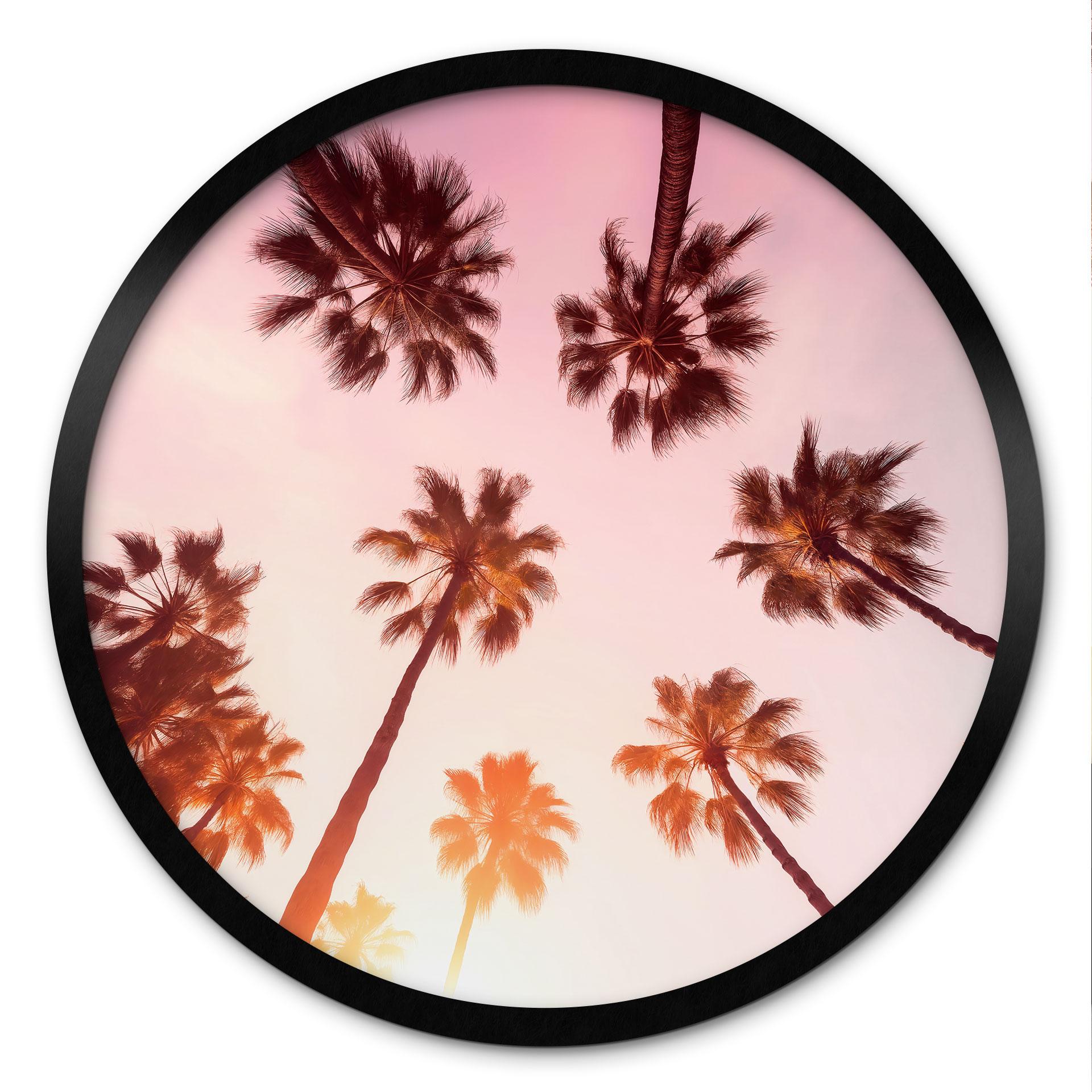 Plakat California Dreaming med udsigt til palmer - Hugonnard - Round
