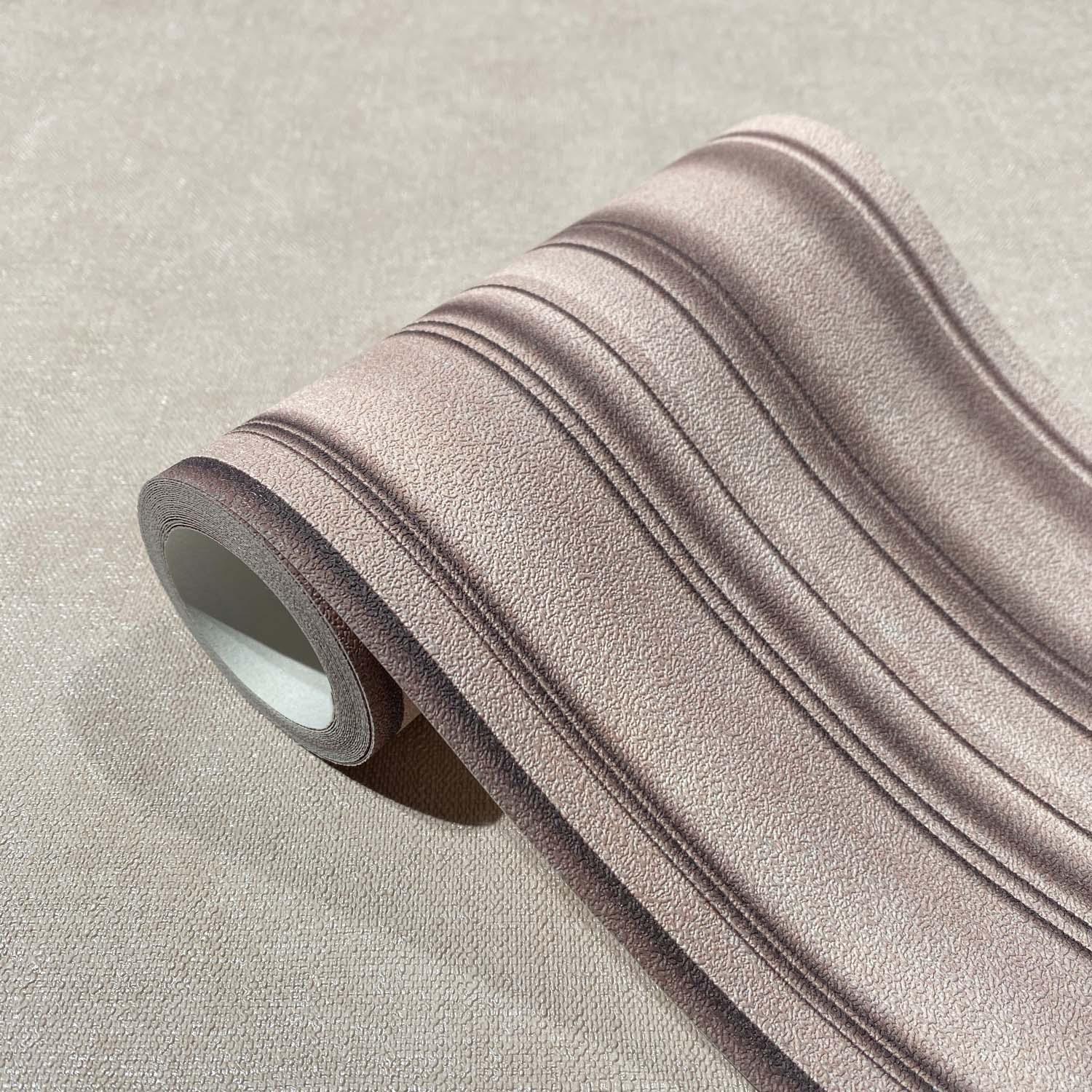 Behangrand in roze met strepen voor woonkamer, slaapkamer 5.00 x 0.177 m