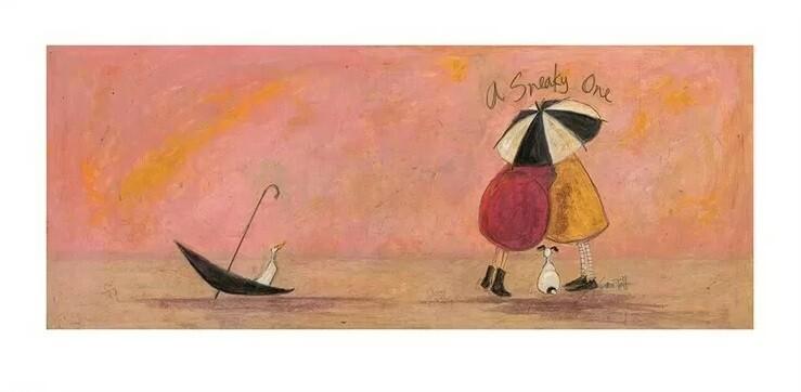 Plakat Sam Toft - A Sneaky One II kunsttryk, Sam Toft (60 x 30 cm)
