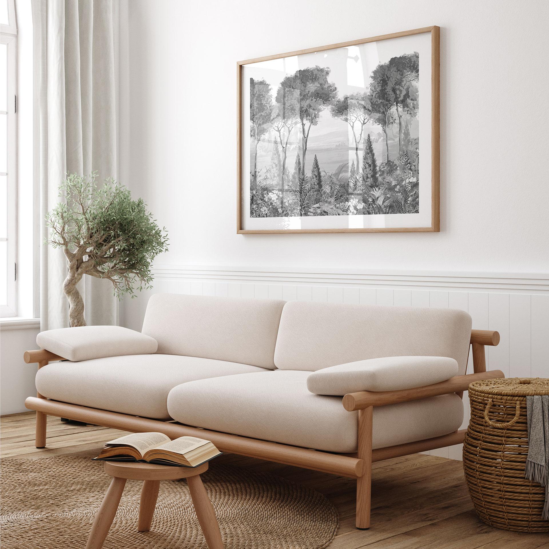 Poster Idyllische Pflanzenlandschaft - Ms Tiff