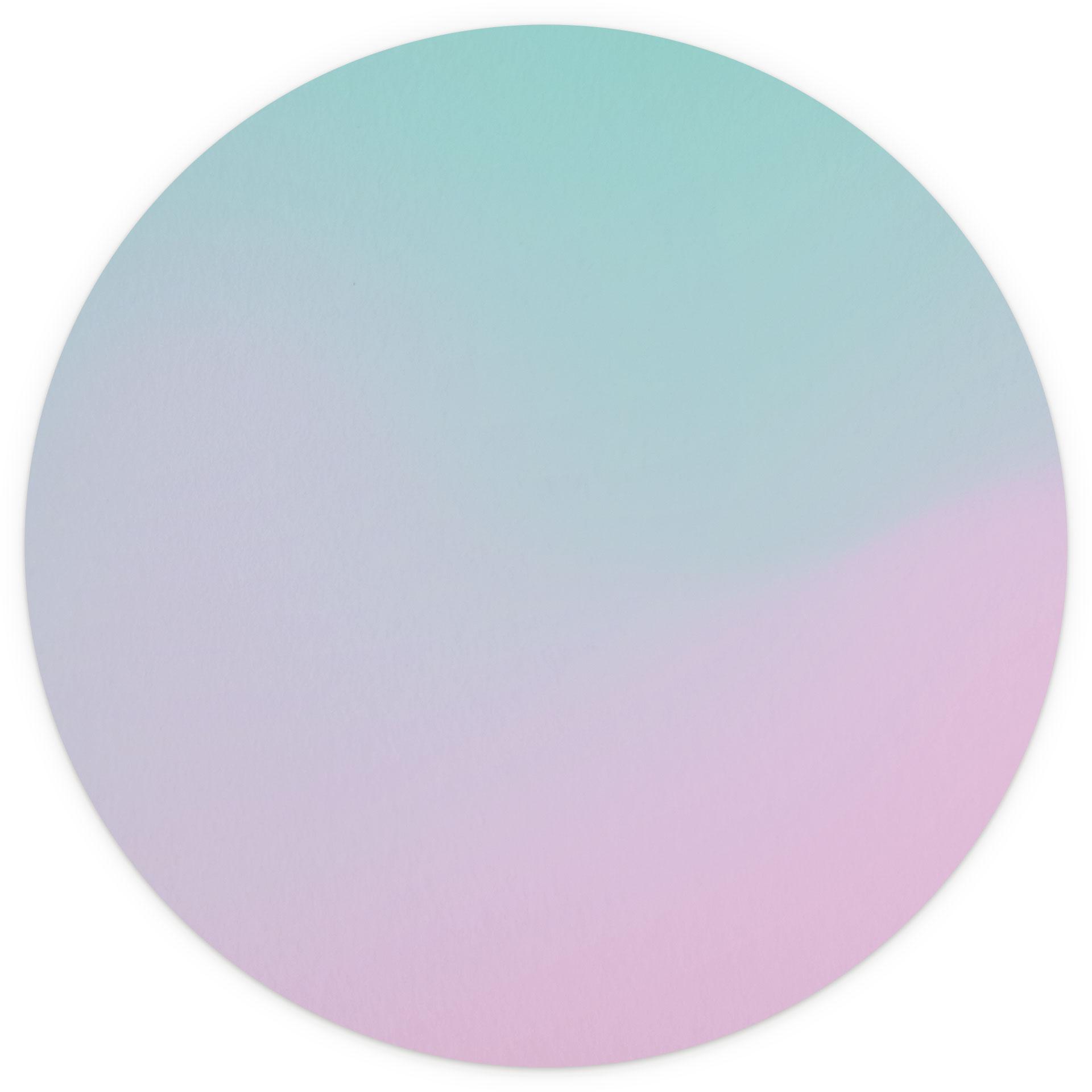 Behangcirkel Ombre - suikerspin droom - vliesbehang/zelfklevend vliesbehang