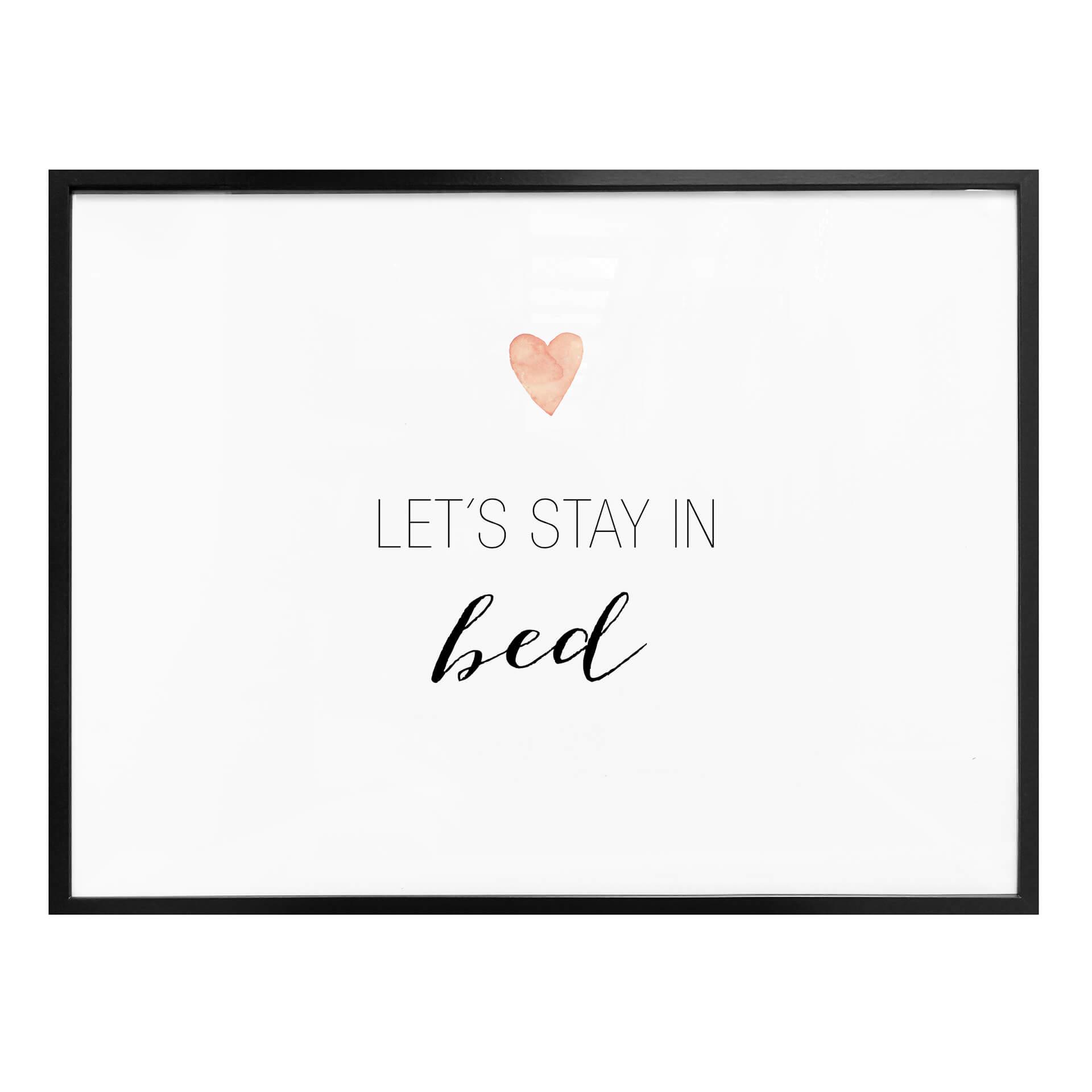 Poster Confetti & Cream - Låt oss stanna i sängen