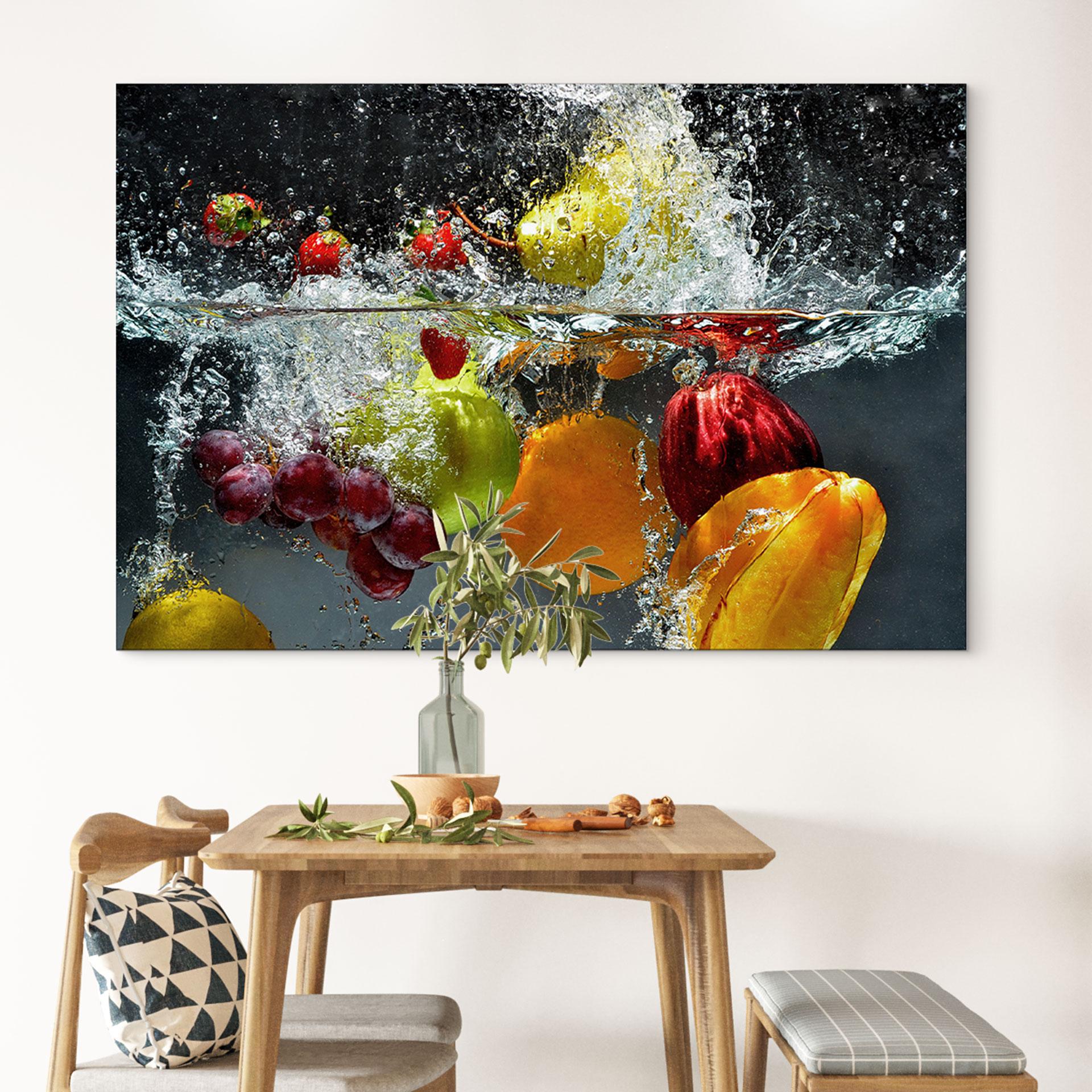 Wandbild Erfrischendes Obst - Alu-Dibond