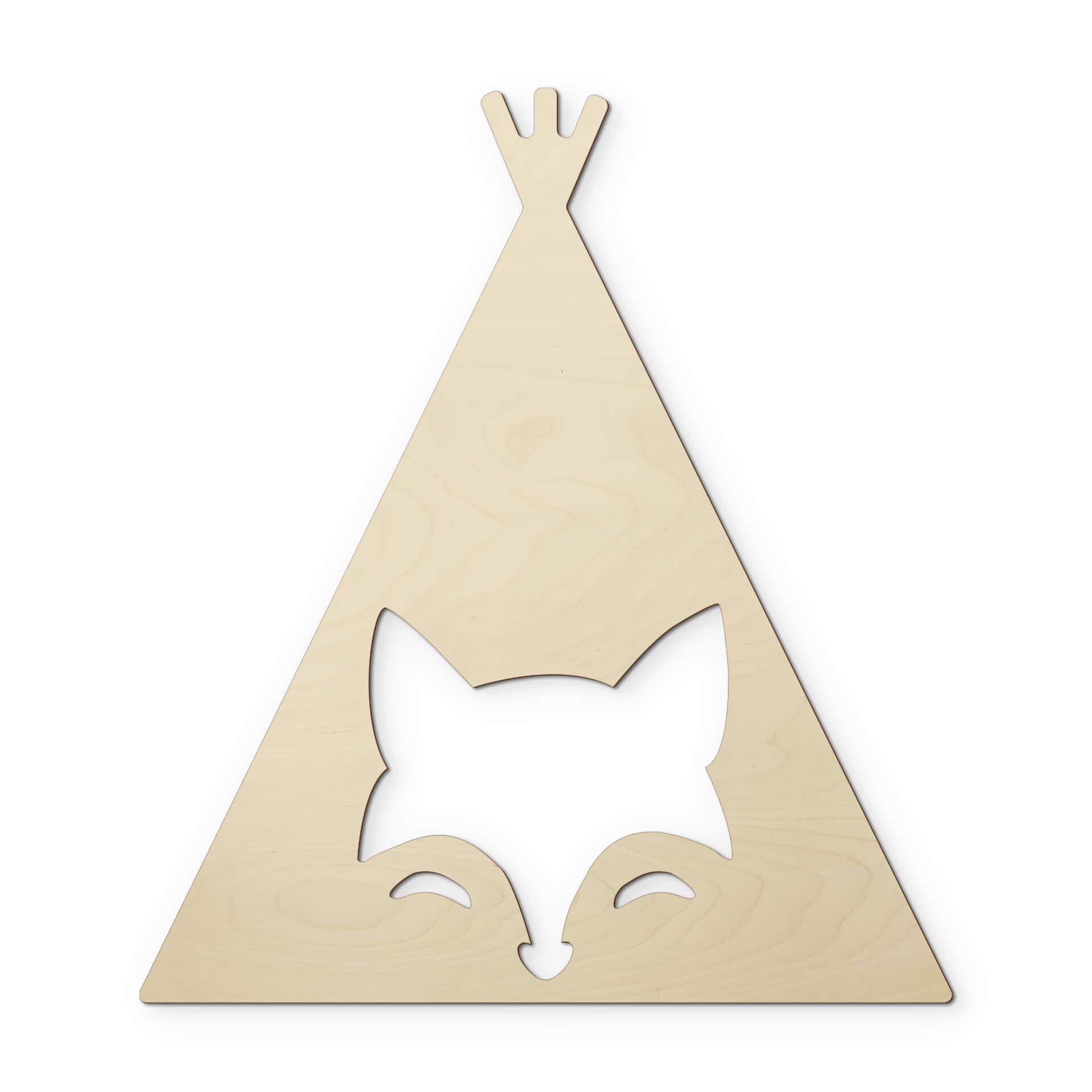 Decoro in legno - Volpe