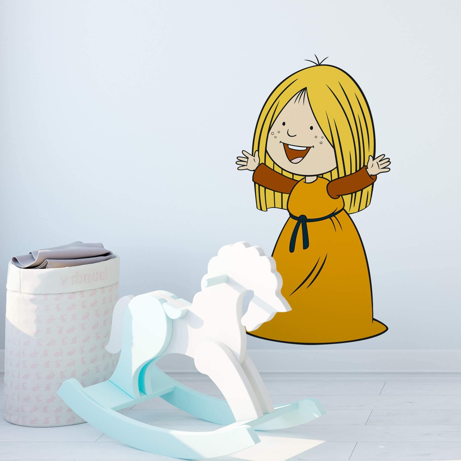 Muursticker Ylvi 2 - Wickie en de Viking