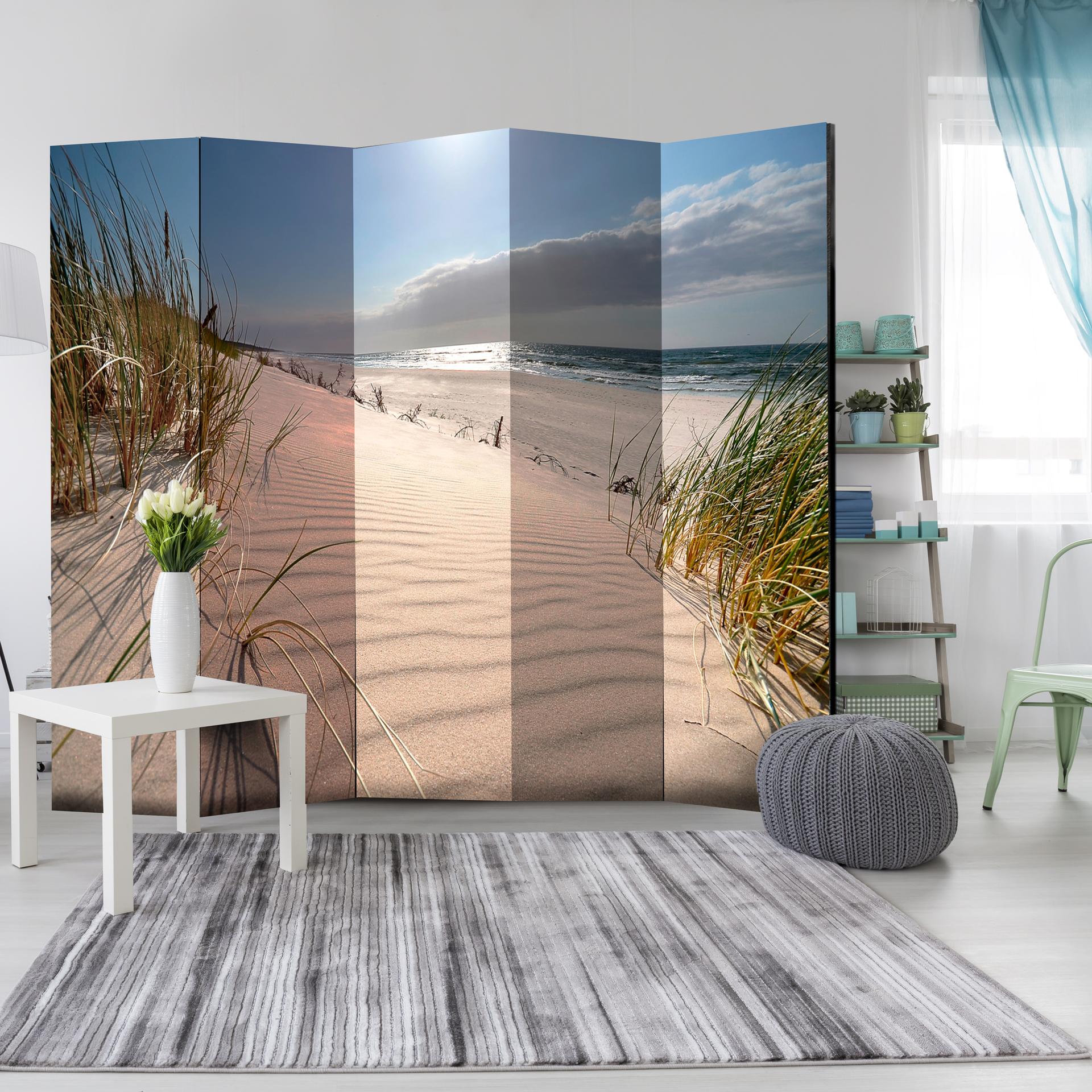 Schermo divisorio - Spiaggia di Mrzezyno, 5 pezzi - 225x172 cm