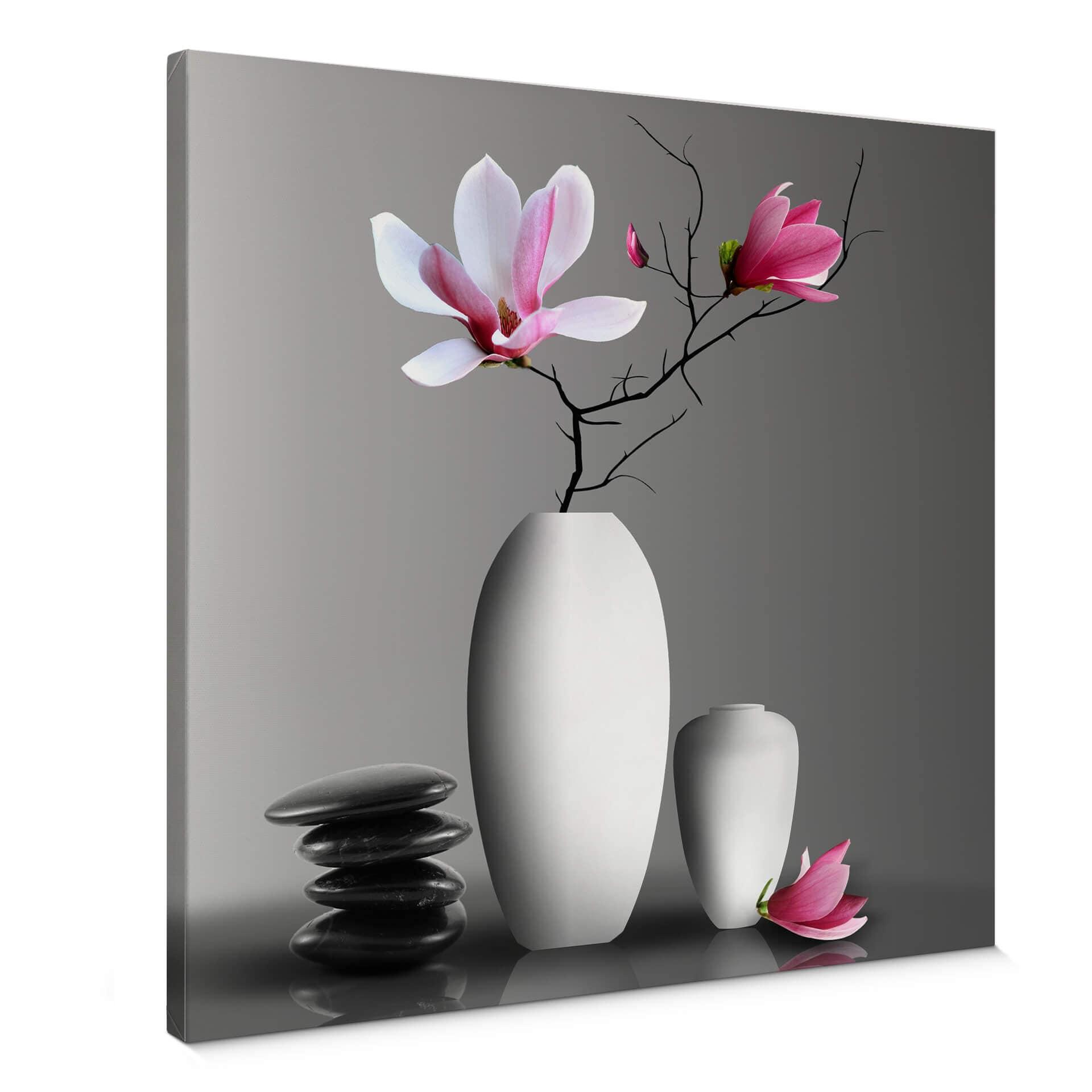 Lienzo rama de magnolia - Cuadrado