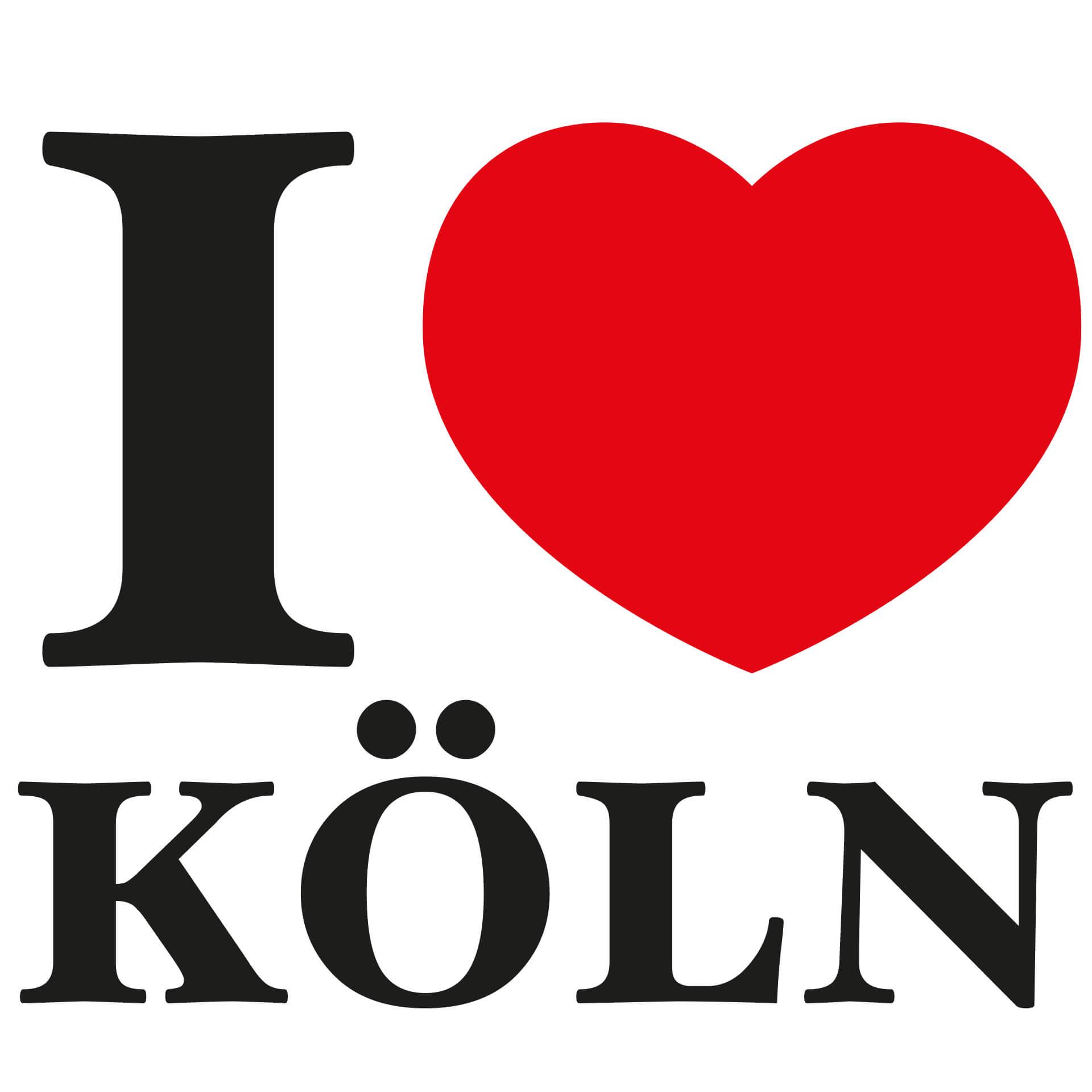 Wandtattoo I love Köln