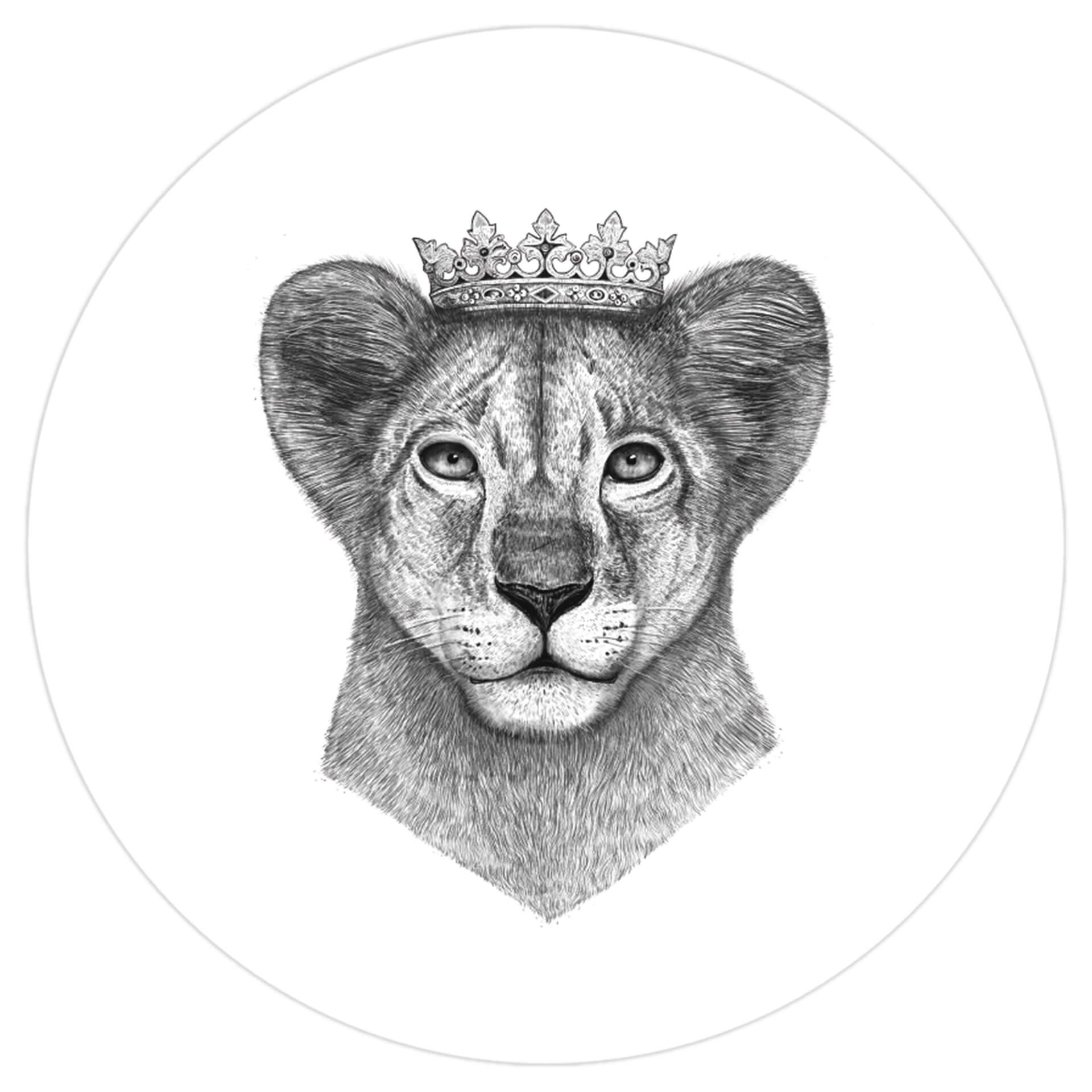 Wandtattoo Korenkova - The Lion Prince - Rund