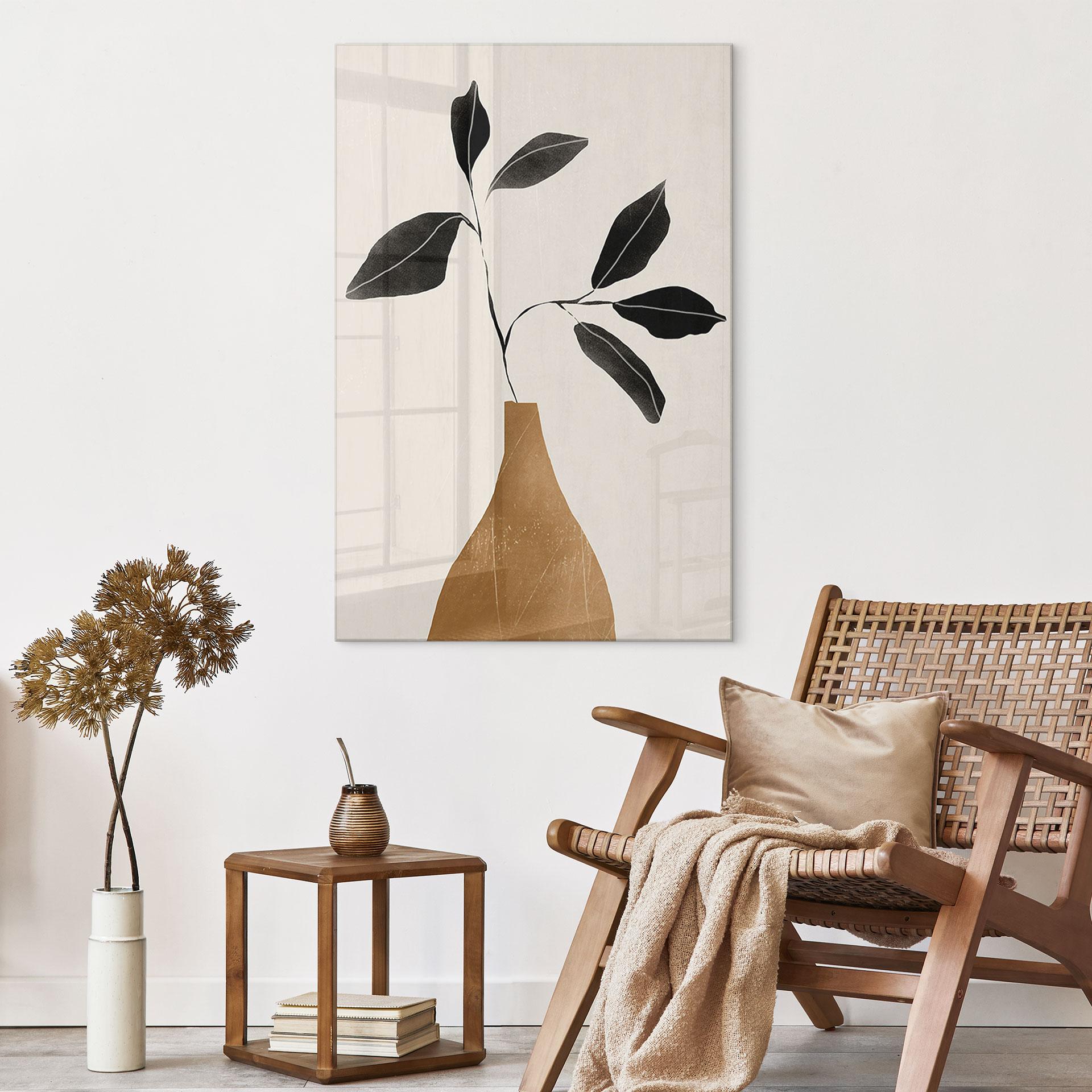 Acrylglas tak in gouden vaas - ThingDesign