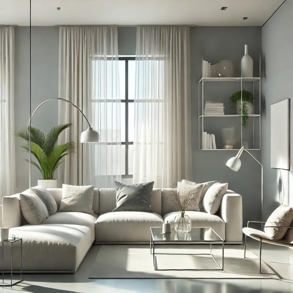 Pintura interior gris satinado mate I Salty Shrimp | crear un ambiente elegante y moderno | THE COLO