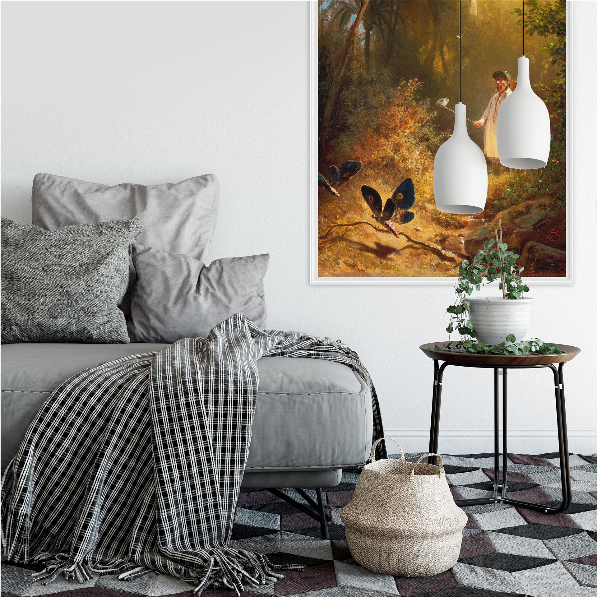 Wallprint W - Spitzweg - Der Schmetterlingsfänger