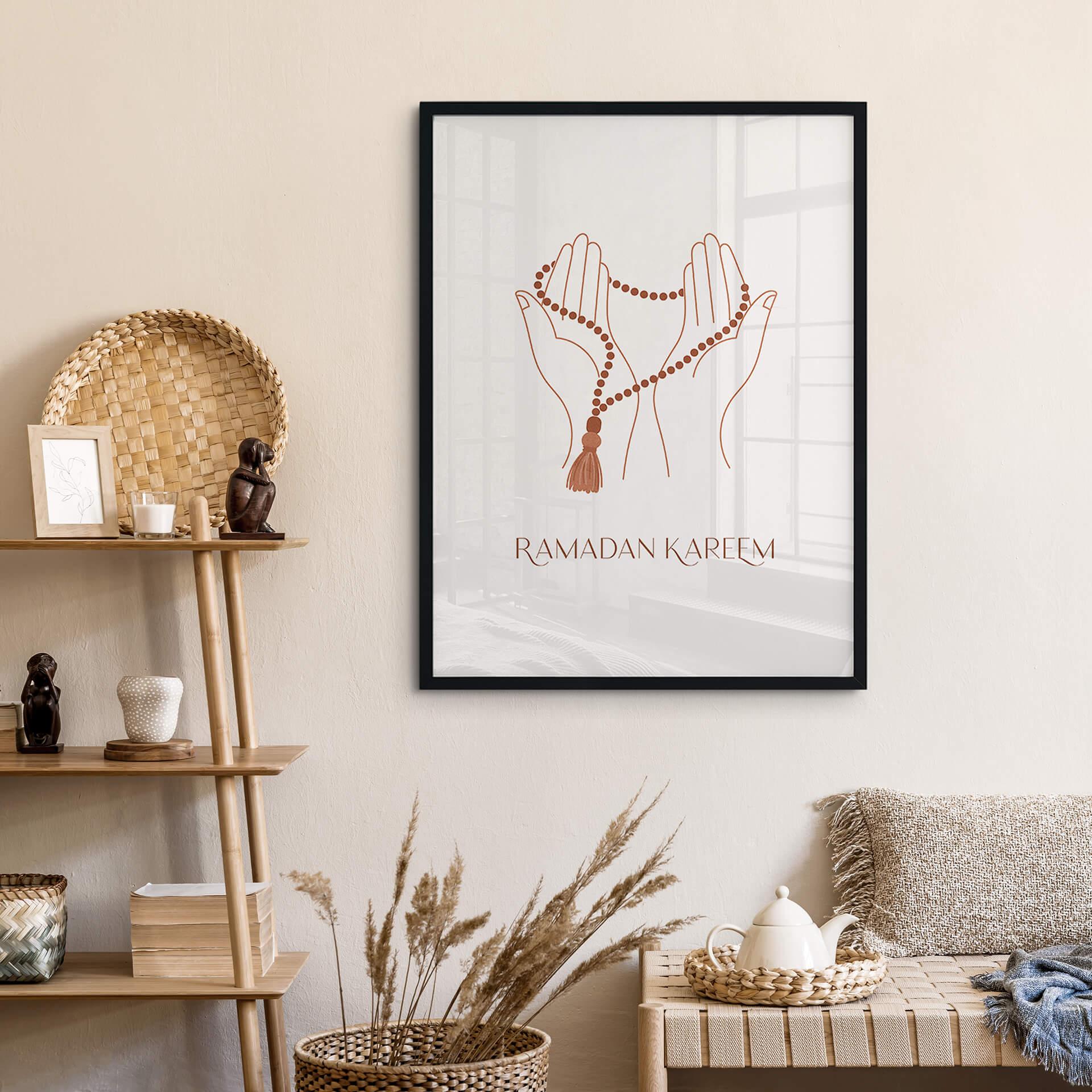 Poster Ramadan Kareem Handen