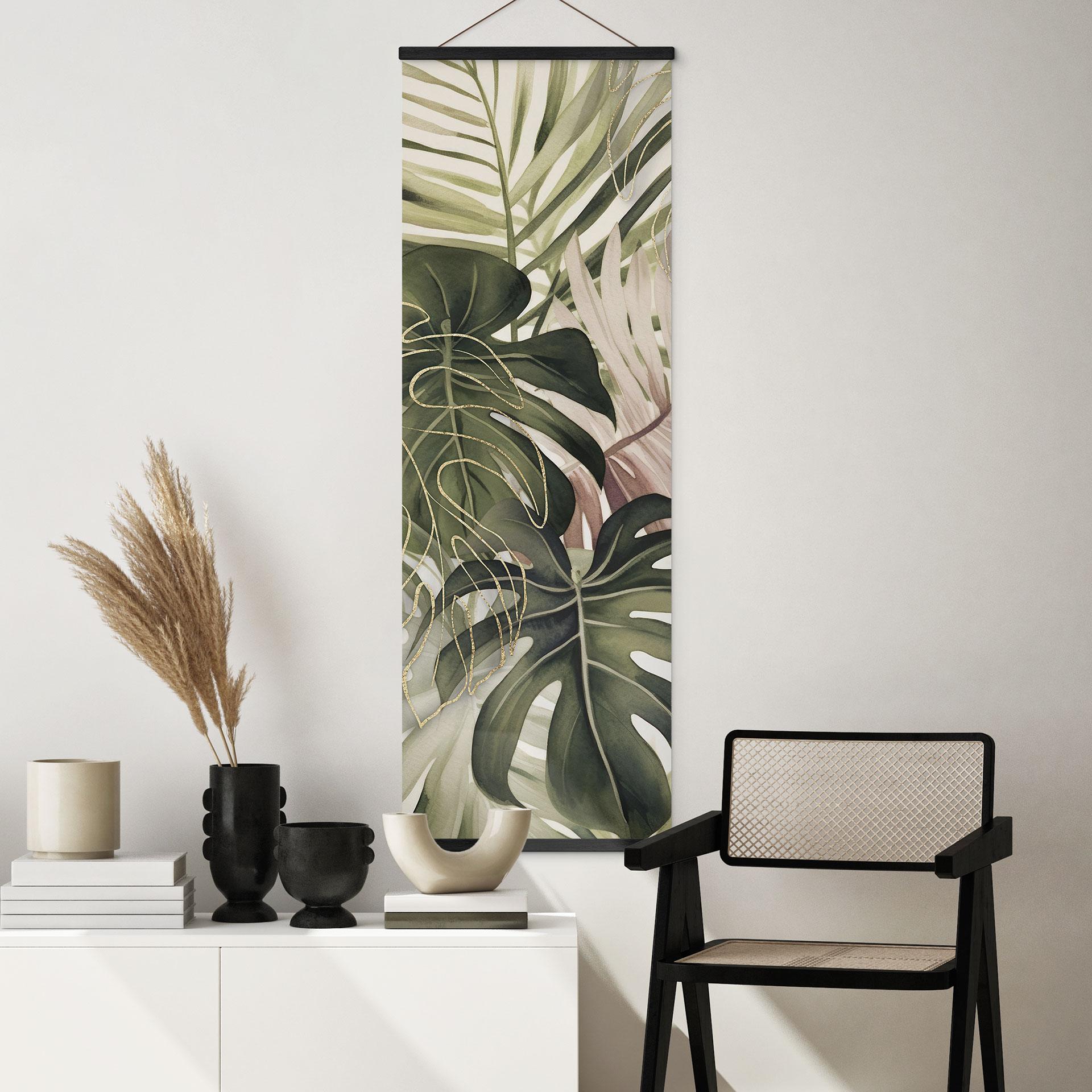 Tekstil plakat Tropiske blade Boho - Haase