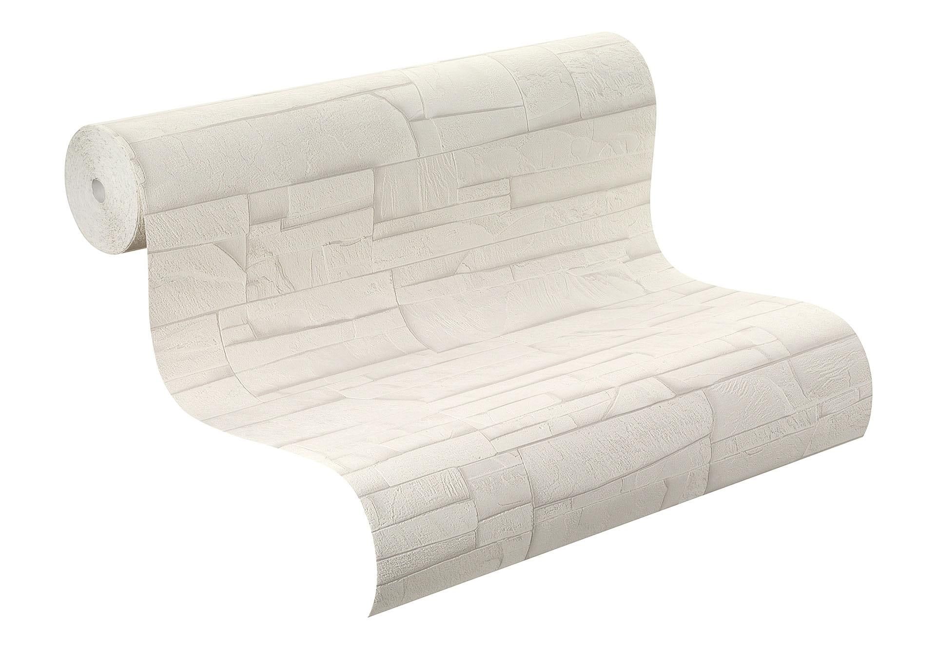 Rasch Steinoptik Vliestapete Factory II Mauer creme