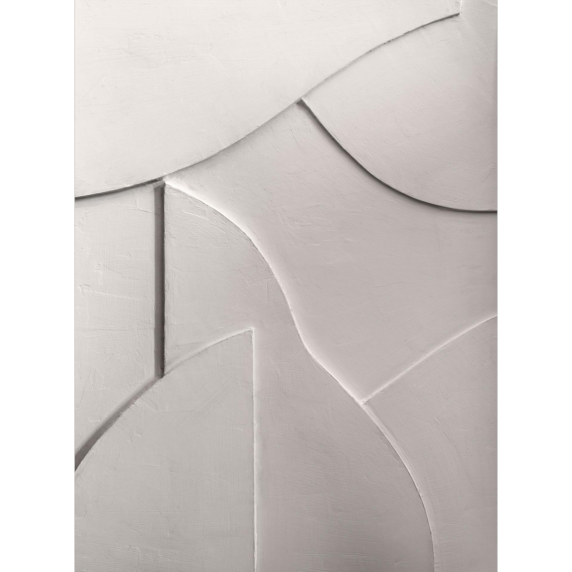Muurschildering Abstracte structuren in zacht beige - Böhmer