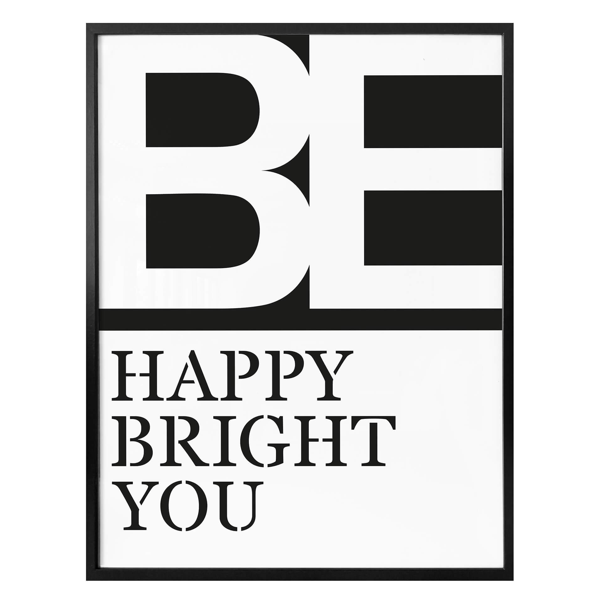 Plakat - Be happy be you