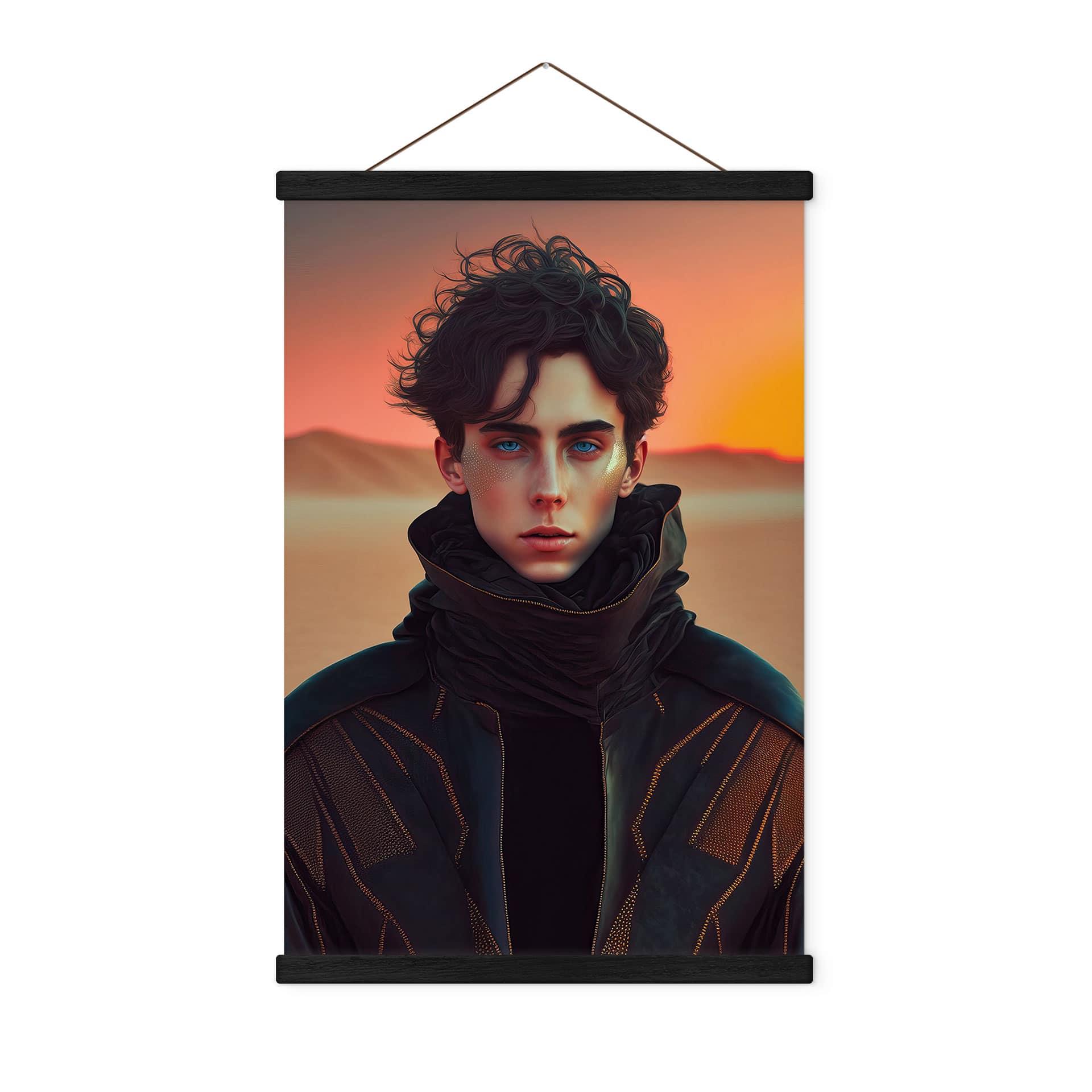 Tekstil plakat Paul i ørkenen - Inspireret af Dune - Treechild
