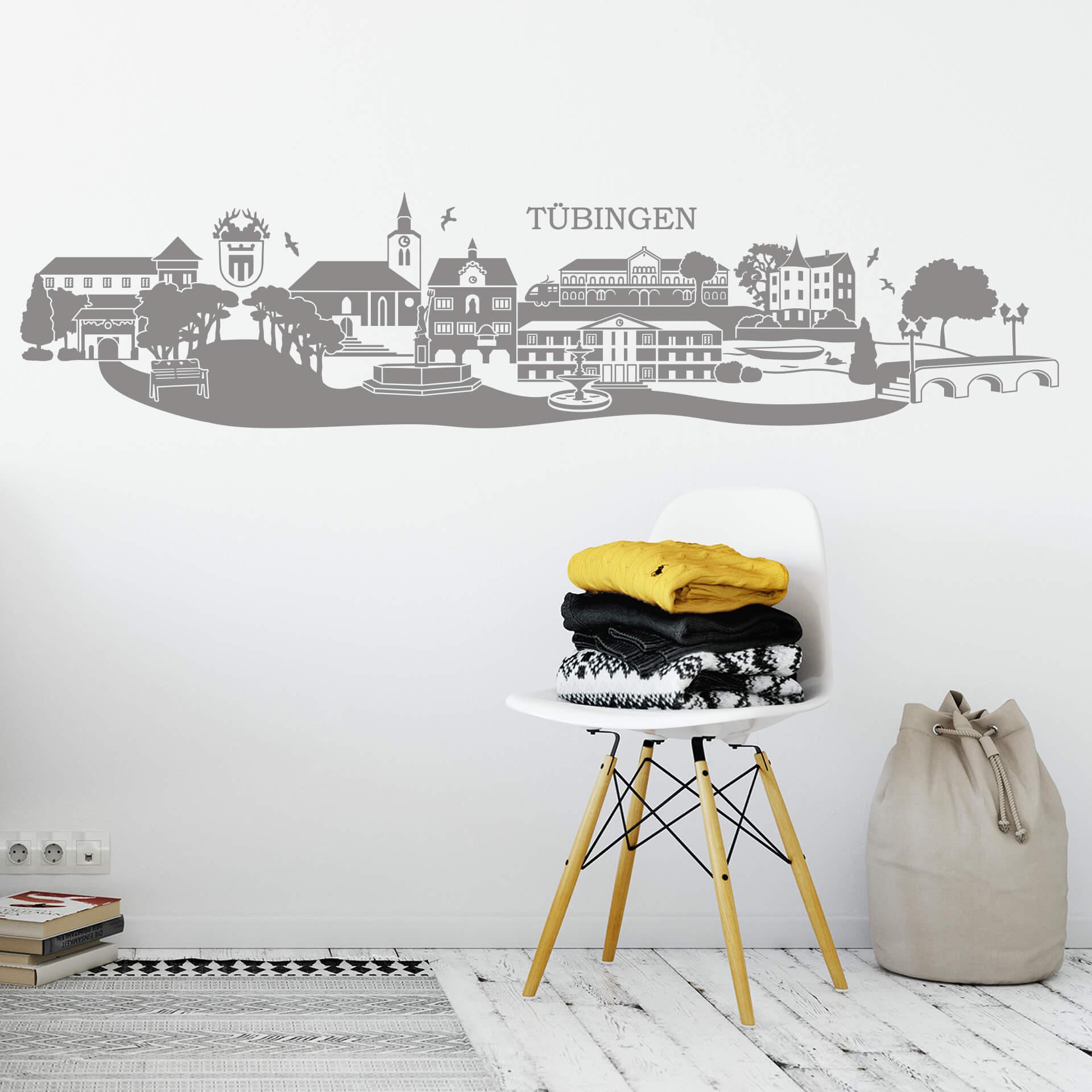 Wandtattoo Tübingen Skyline