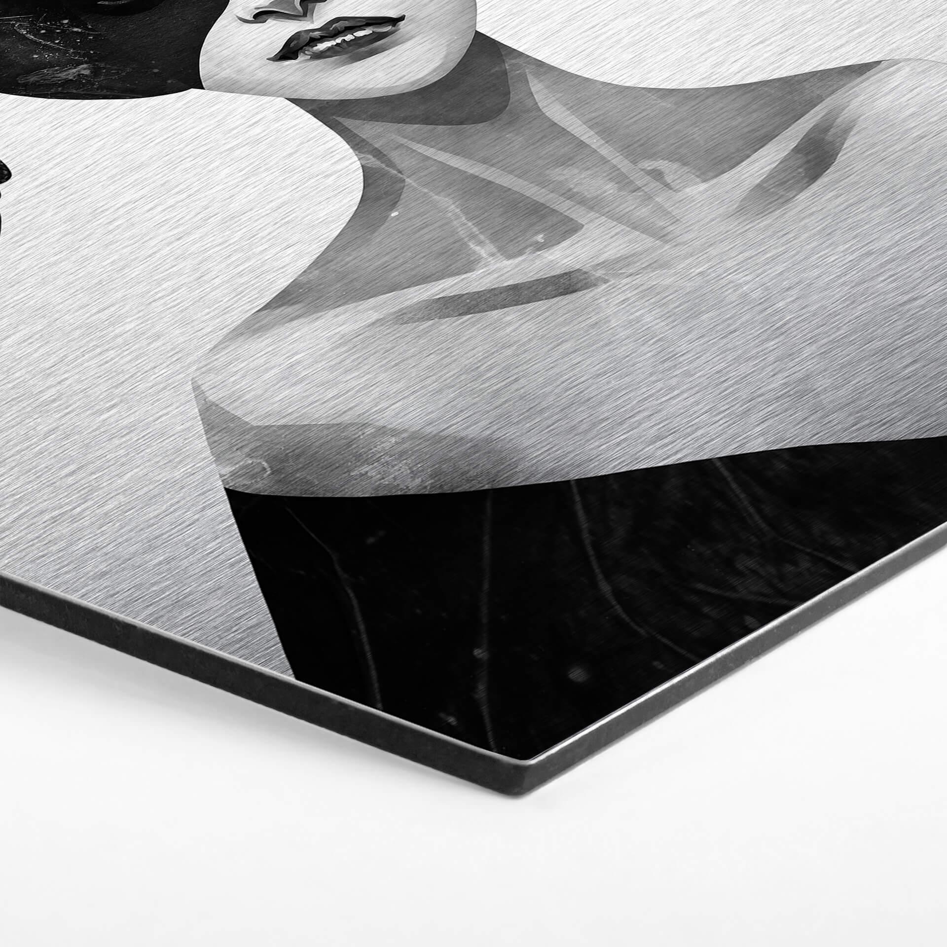 Hexagon Alu-Dibond Zilvereffect - Ireland - The Mound II