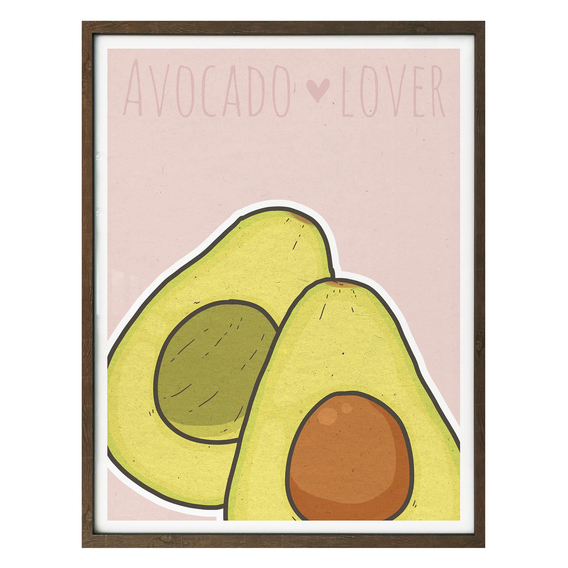Póster Amante del aguacate