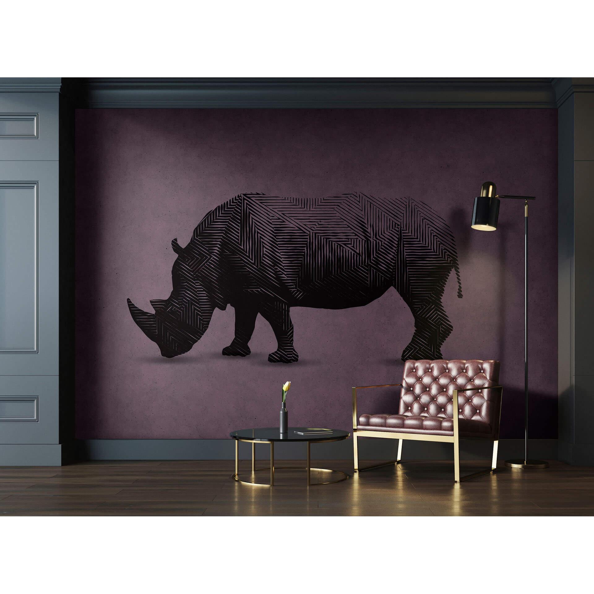 Livingwalls Fototapet Walls by Patel Rhino 2